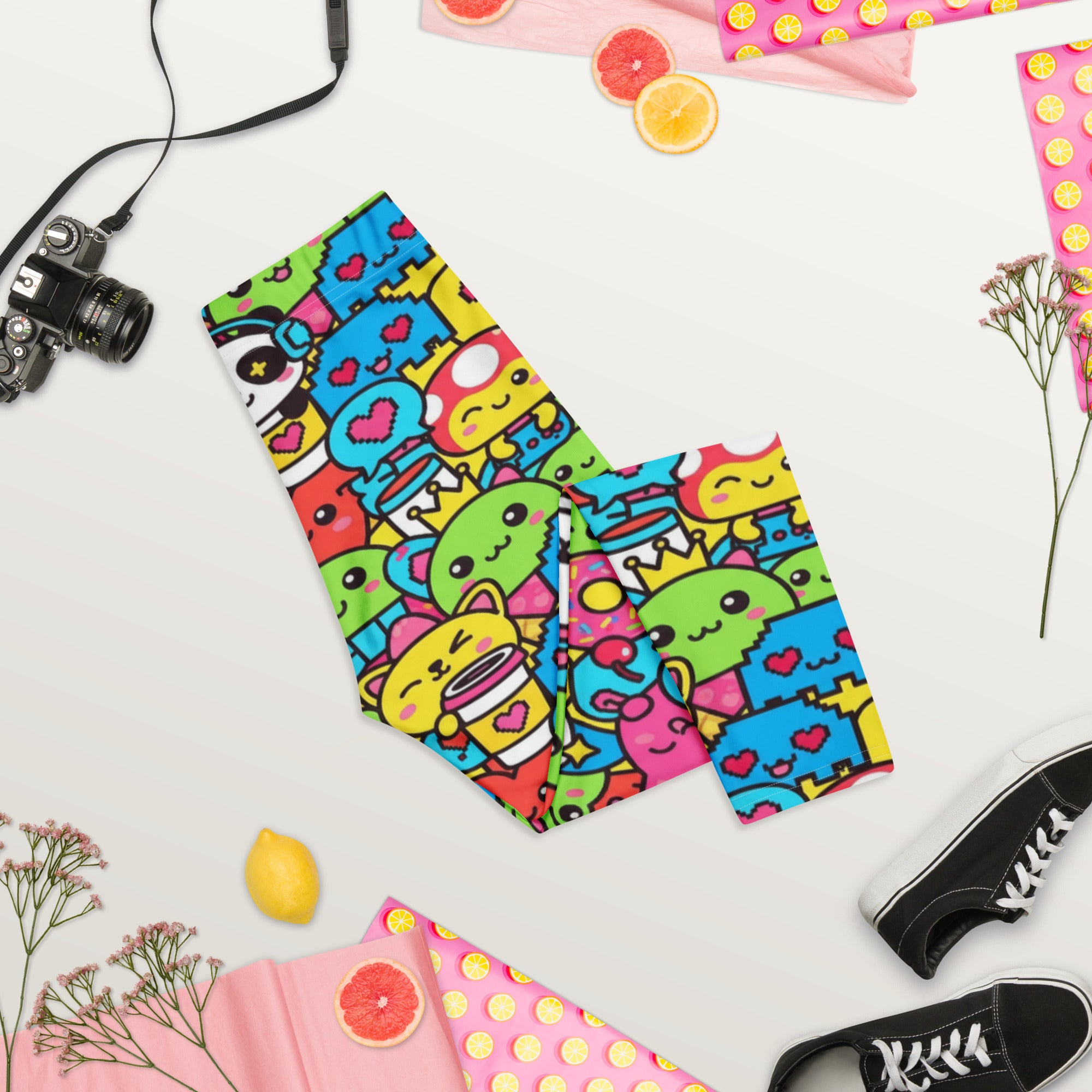 Kawaii Arcade Game Capri Leggings | GearBunch