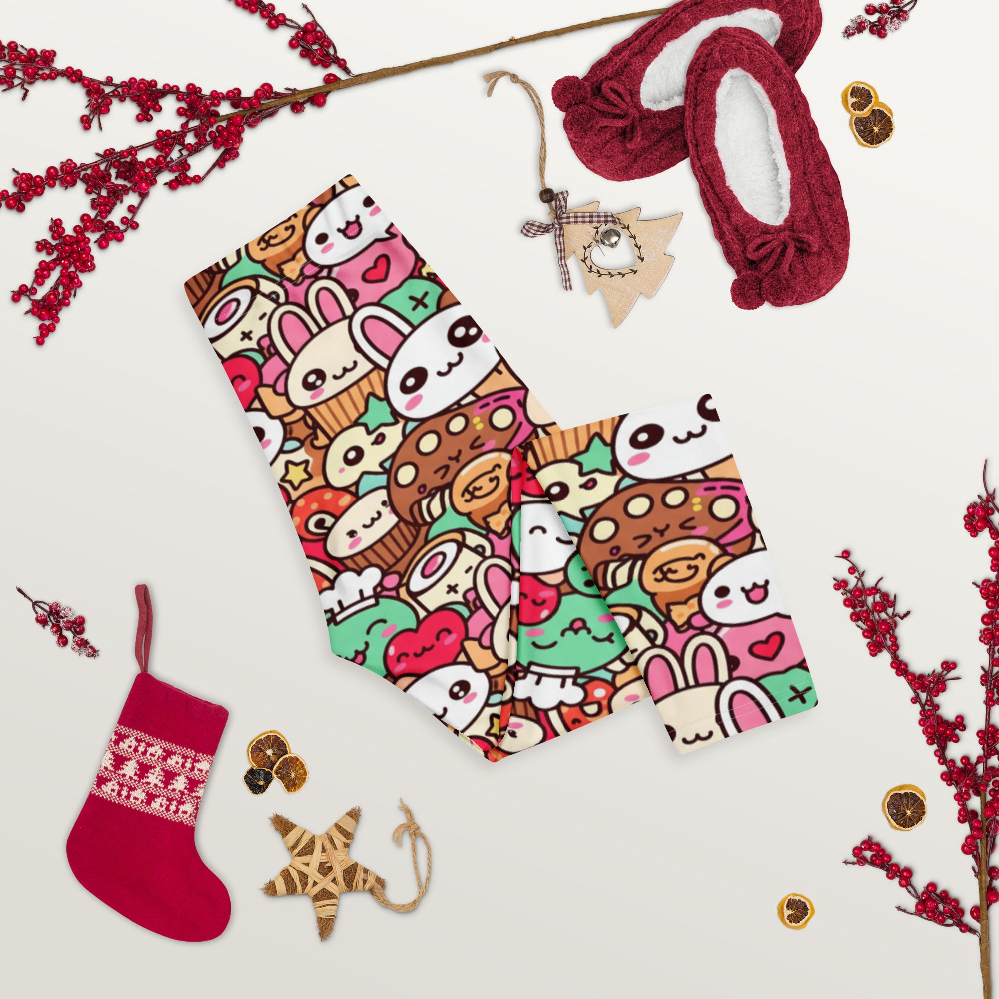 Kawaii Bakery Shop Capri Leggings | GearBunch