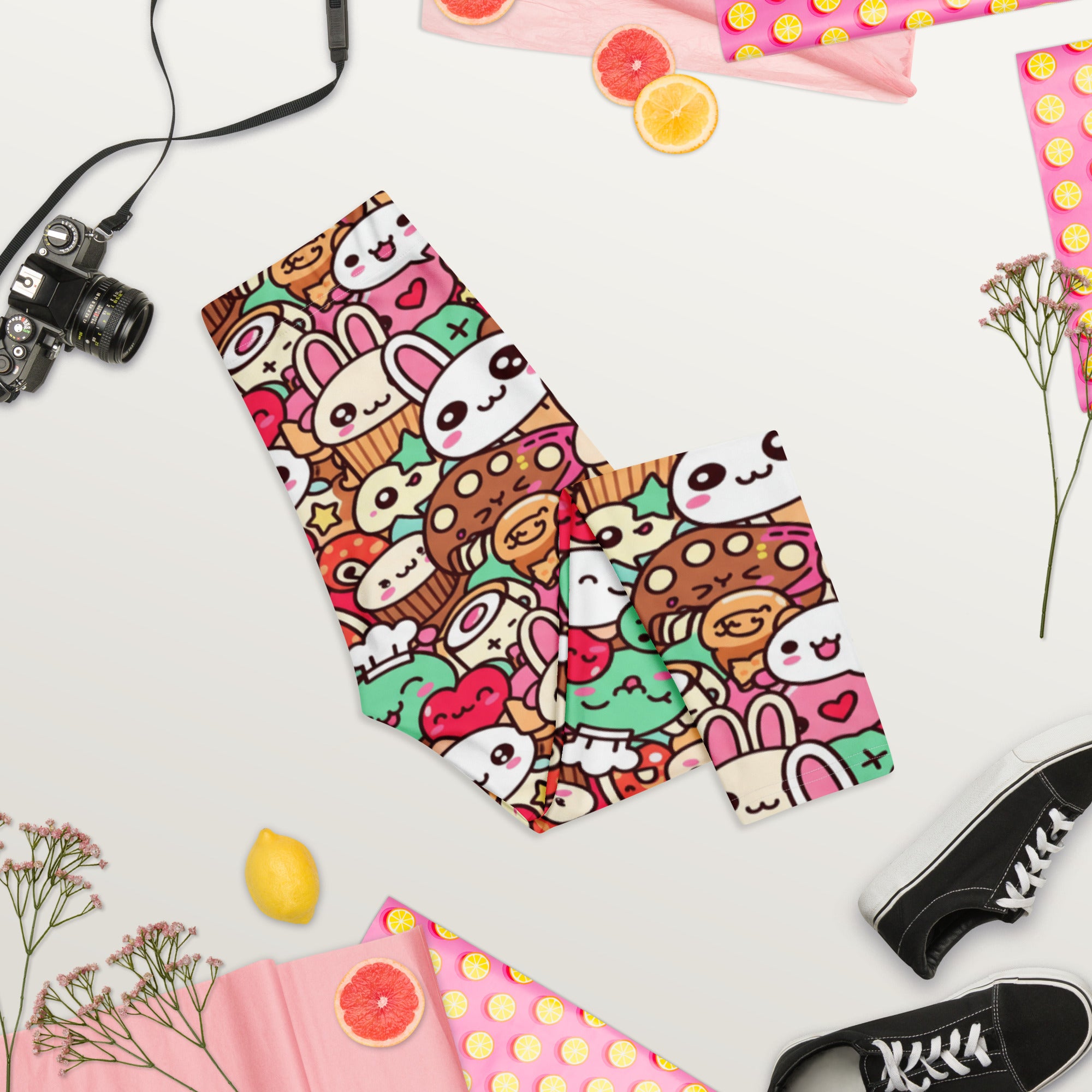 Kawaii Bakery Shop Capri Leggings | GearBunch