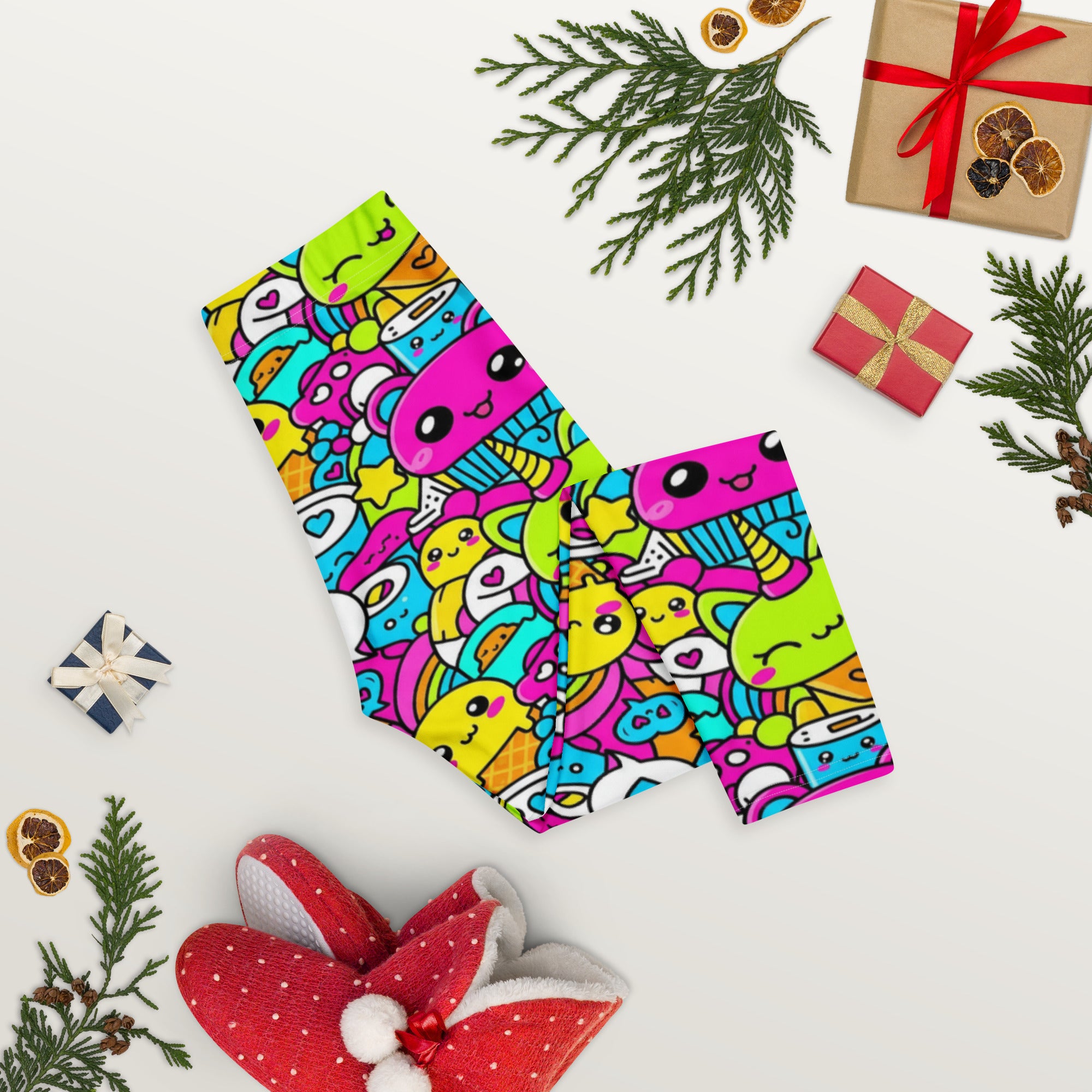Kawaii Candy Land Capri Leggings | GearBunch