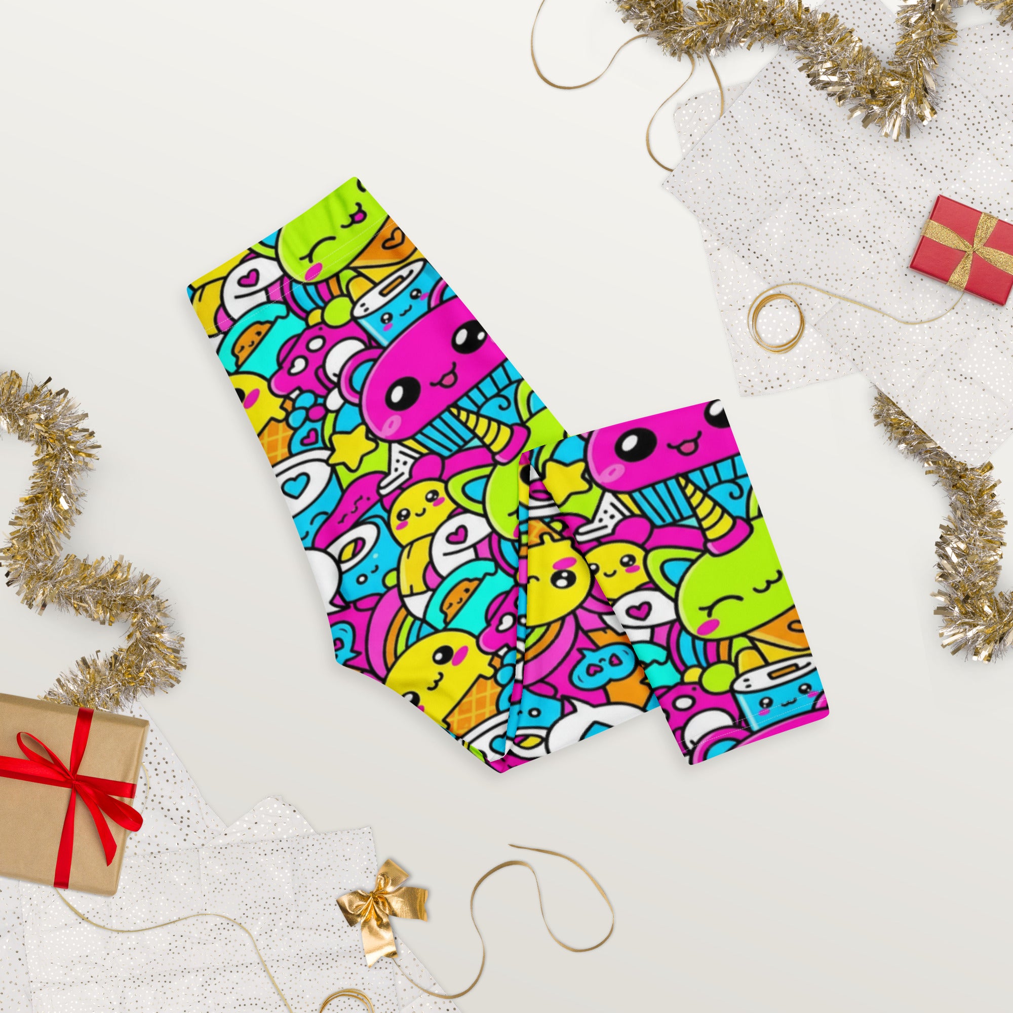 Kawaii Candy Land Capri Leggings | GearBunch