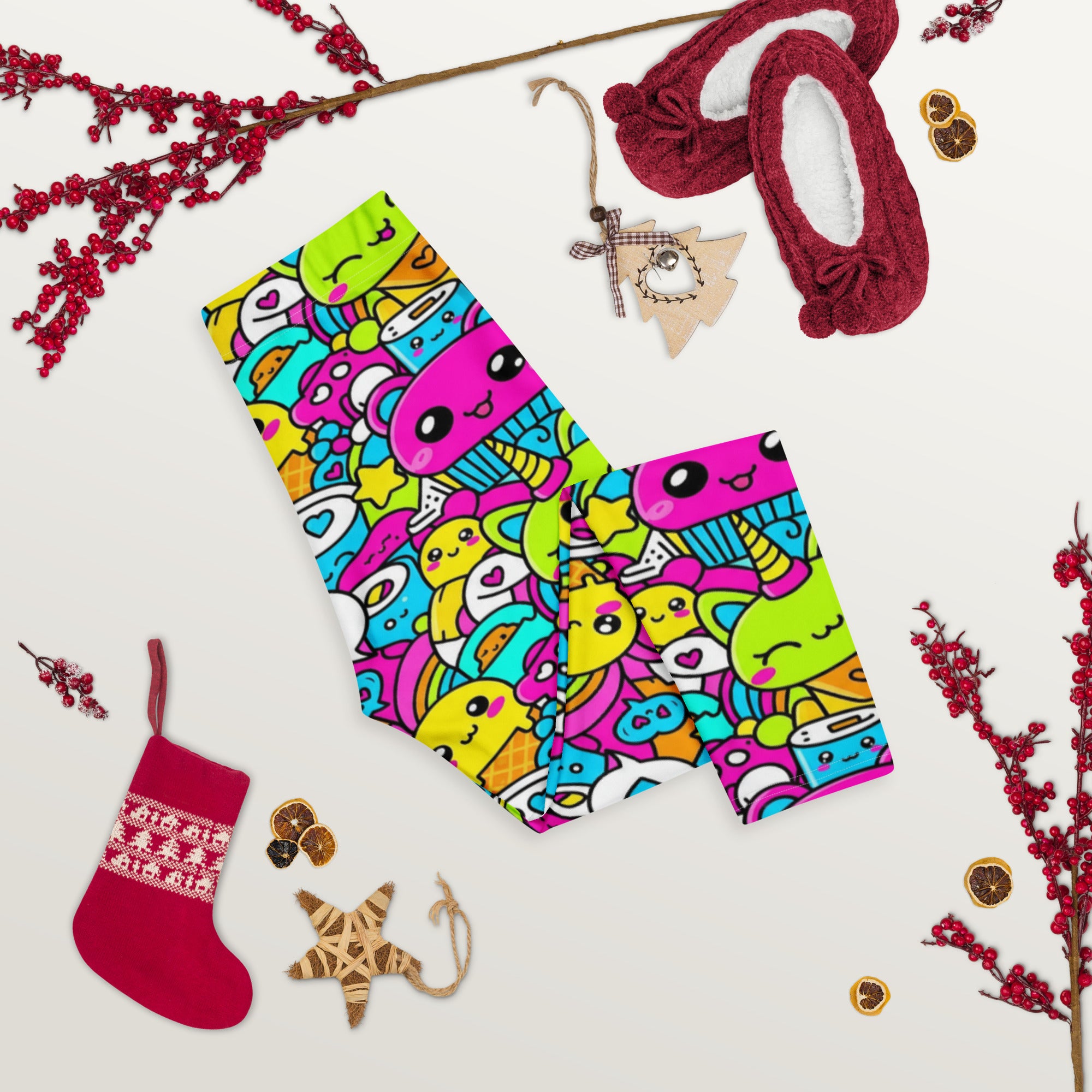 Kawaii Candy Land Capri Leggings | GearBunch