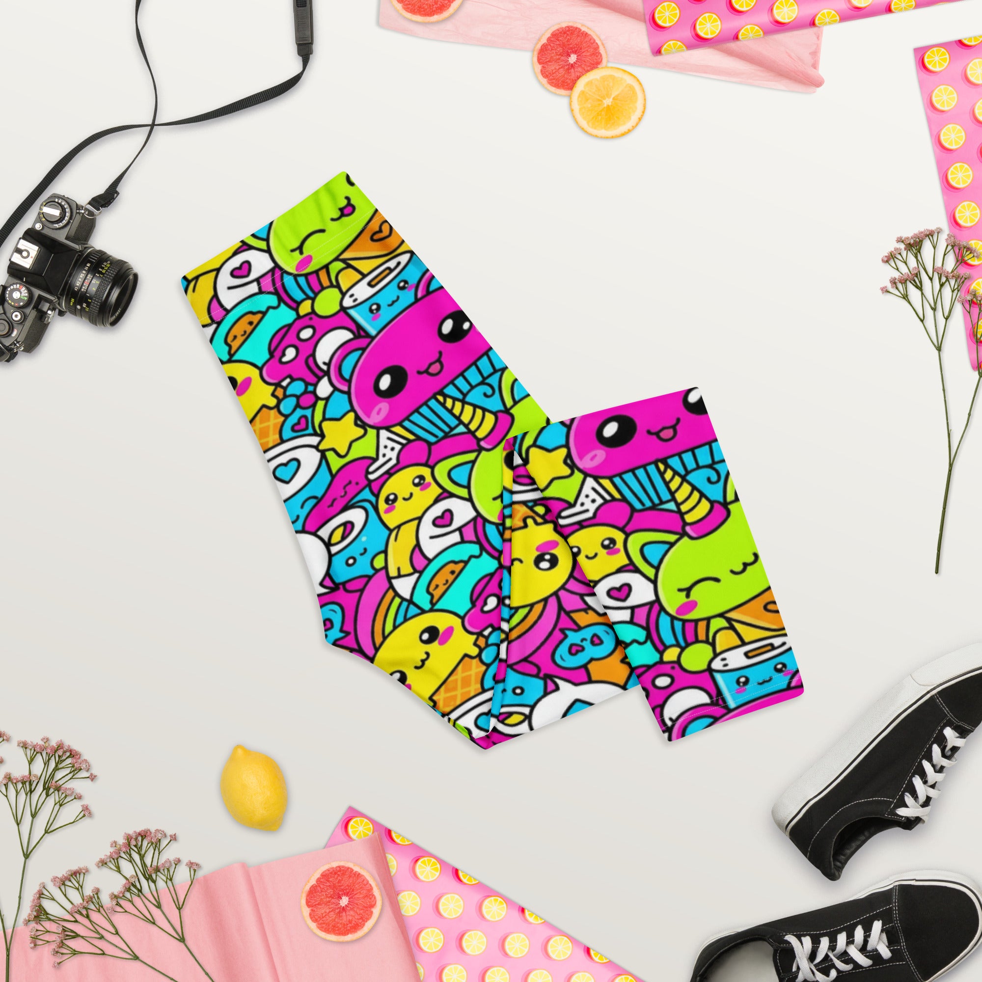 Kawaii Candy Land Capri Leggings | GearBunch