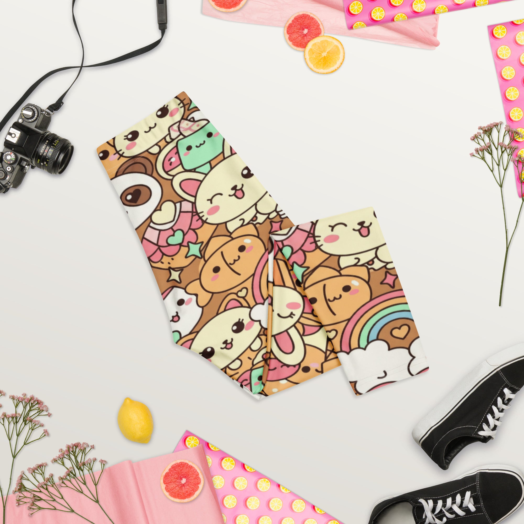 Kawaii Coffee Break Capri Leggings | GearBunch