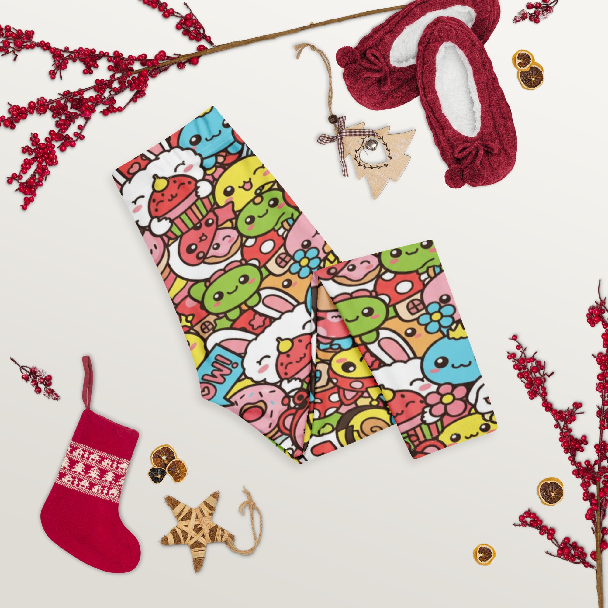 Kawaii Garden Bugs Capri Leggings | GearBunch