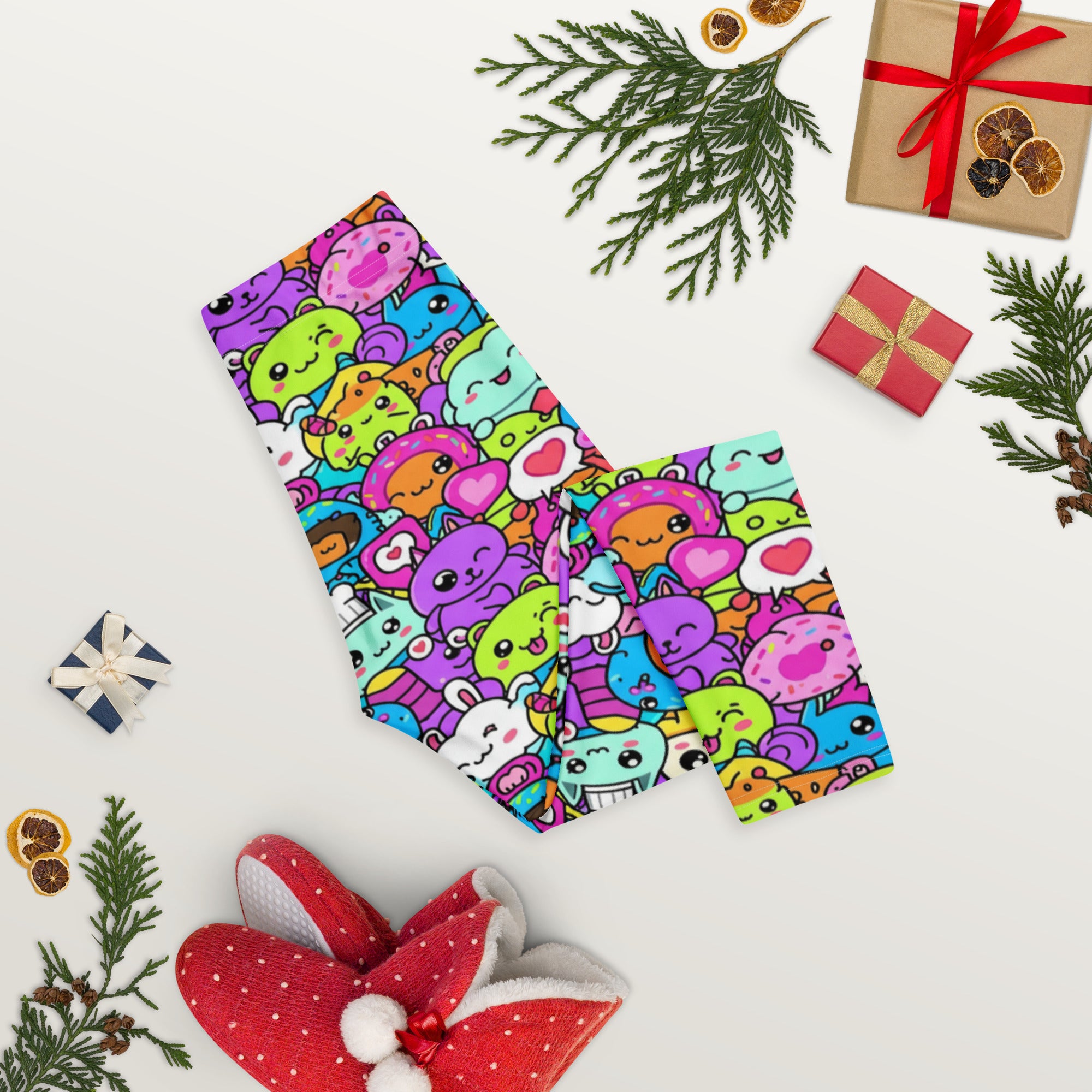 Kawaii Monster Pals Capri Leggings | GearBunch