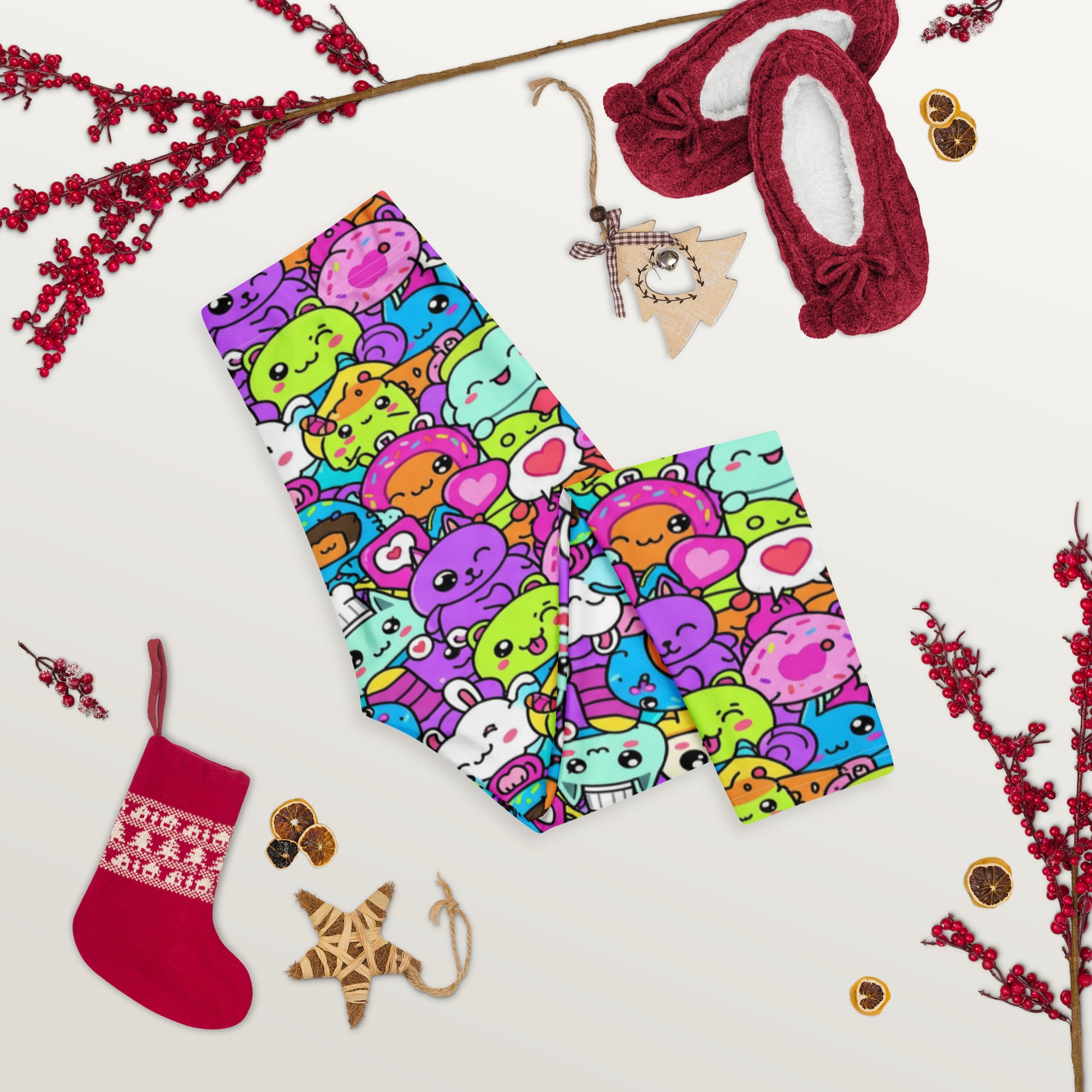 Kawaii Monster Pals Capri Leggings | GearBunch
