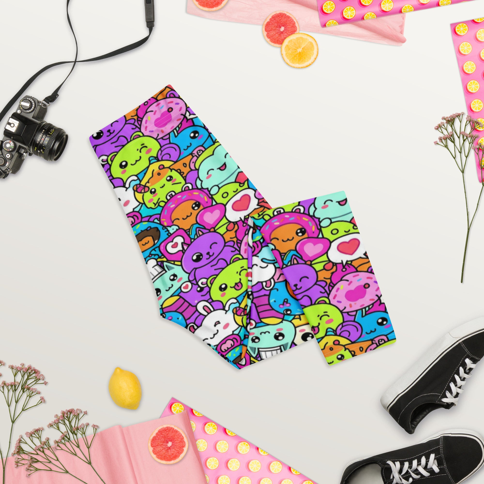 Kawaii Monster Pals Capri Leggings | GearBunch
