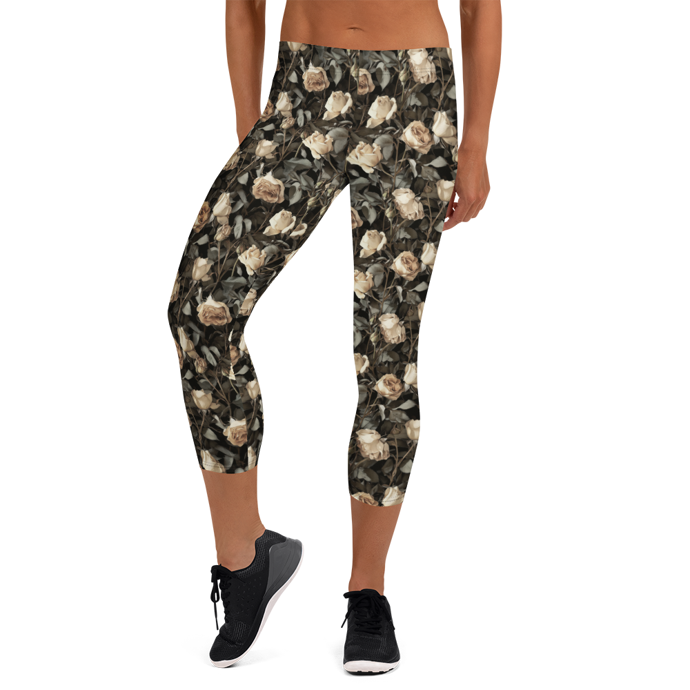 Wilted Rose Capris Front View