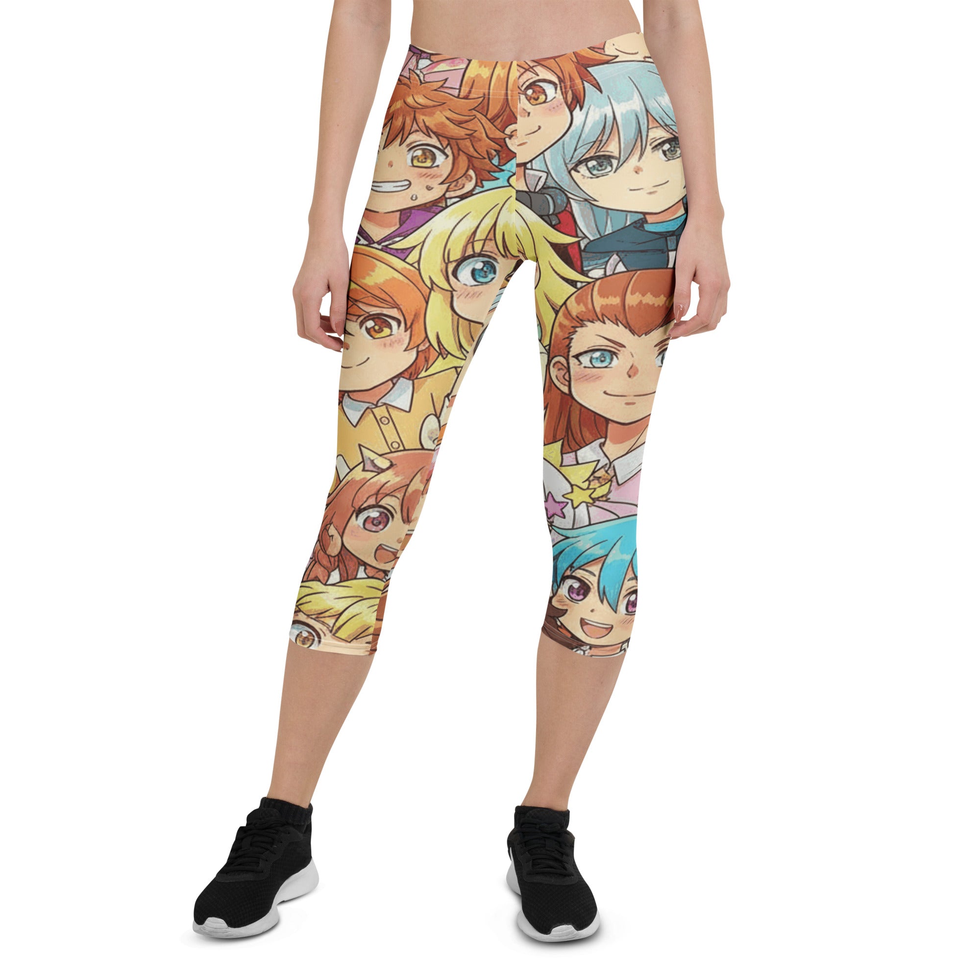 Anime Cat Cafe Capri Leggings | GearBunch
