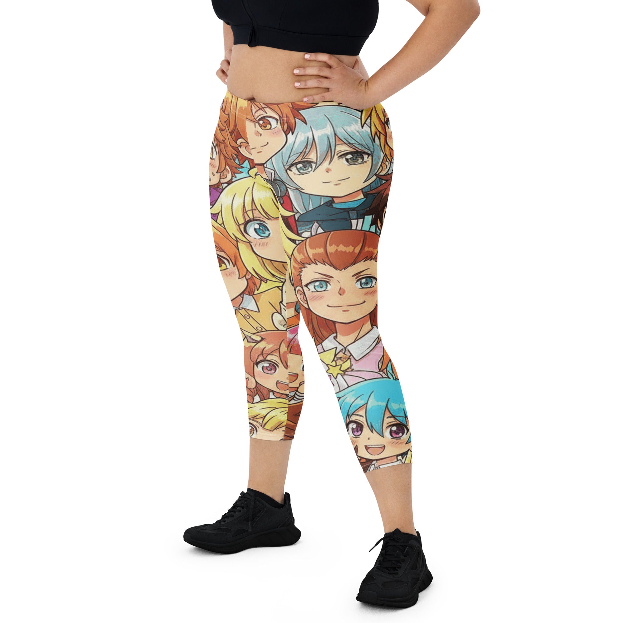 Anime Cat Cafe Capri Leggings | GearBunch
