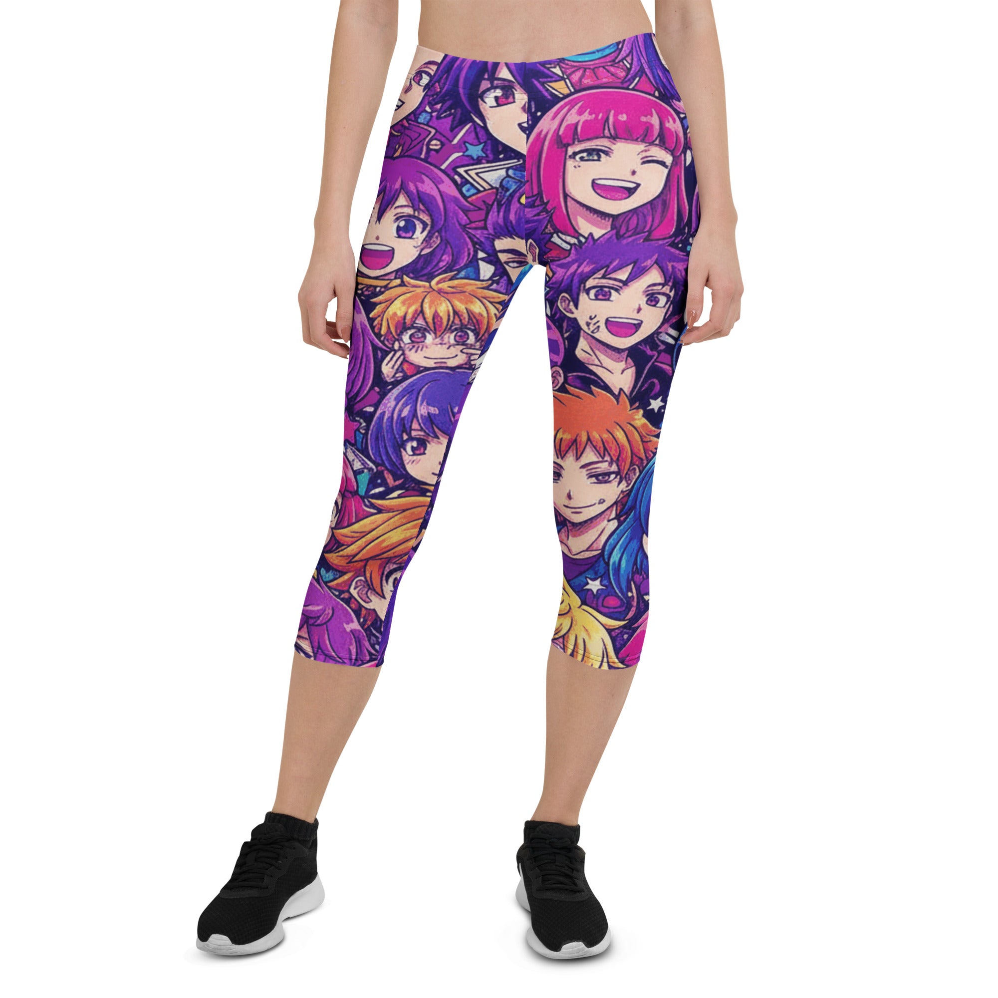 Anime Galaxy Hero Capri Leggings | GearBunch