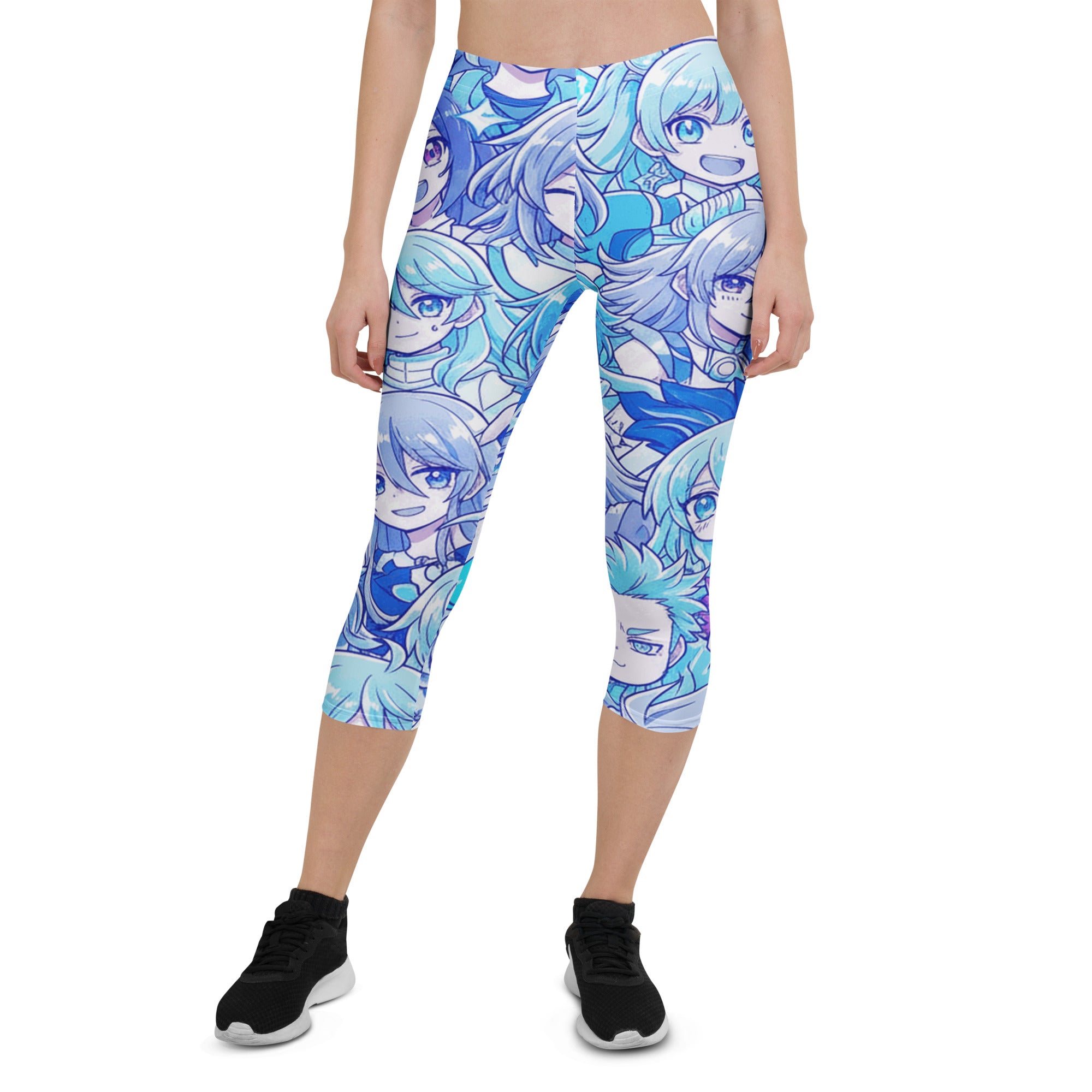 Anime Ice Kingdom Capri Leggings | GearBunch