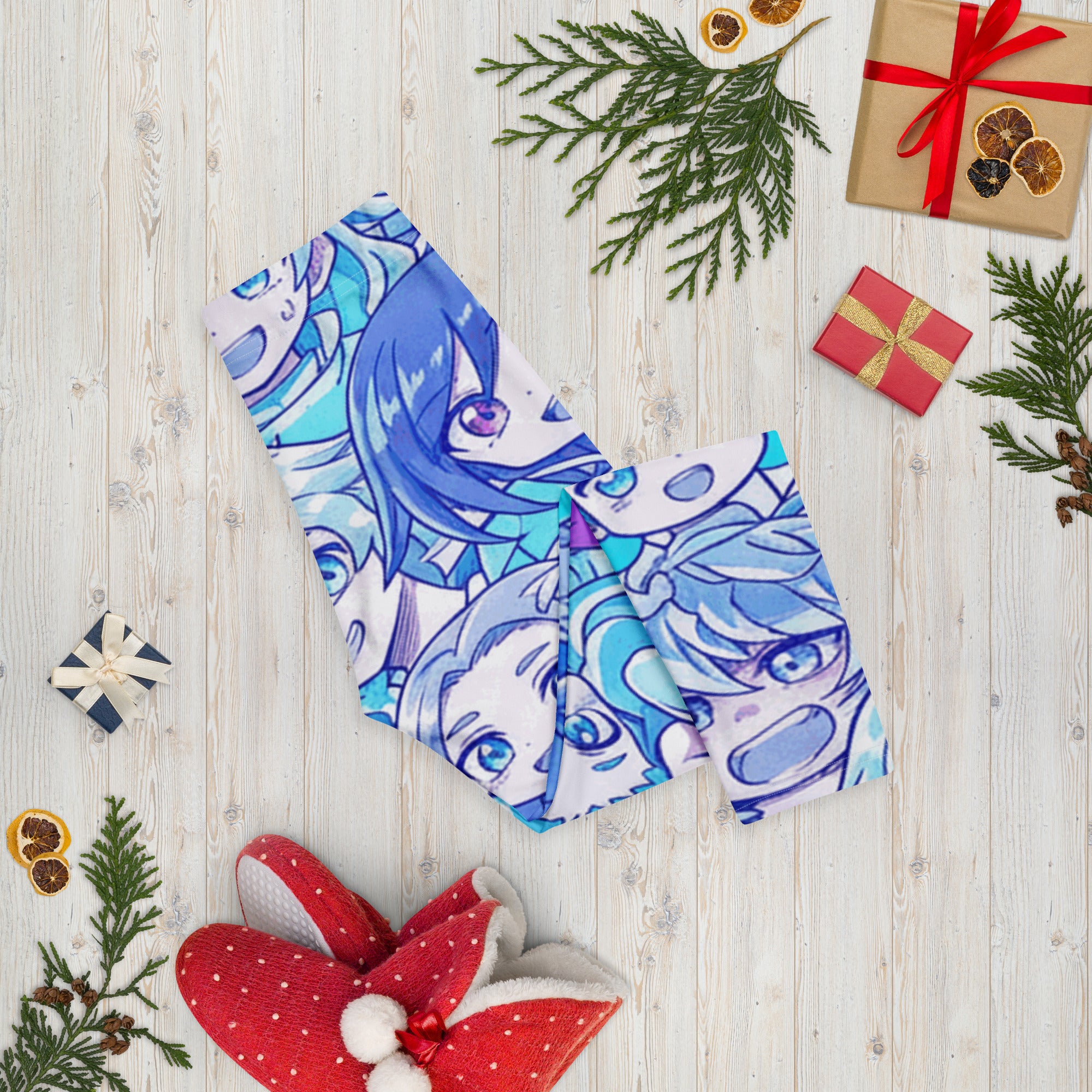 Anime Ice Kingdom Capri Leggings | GearBunch