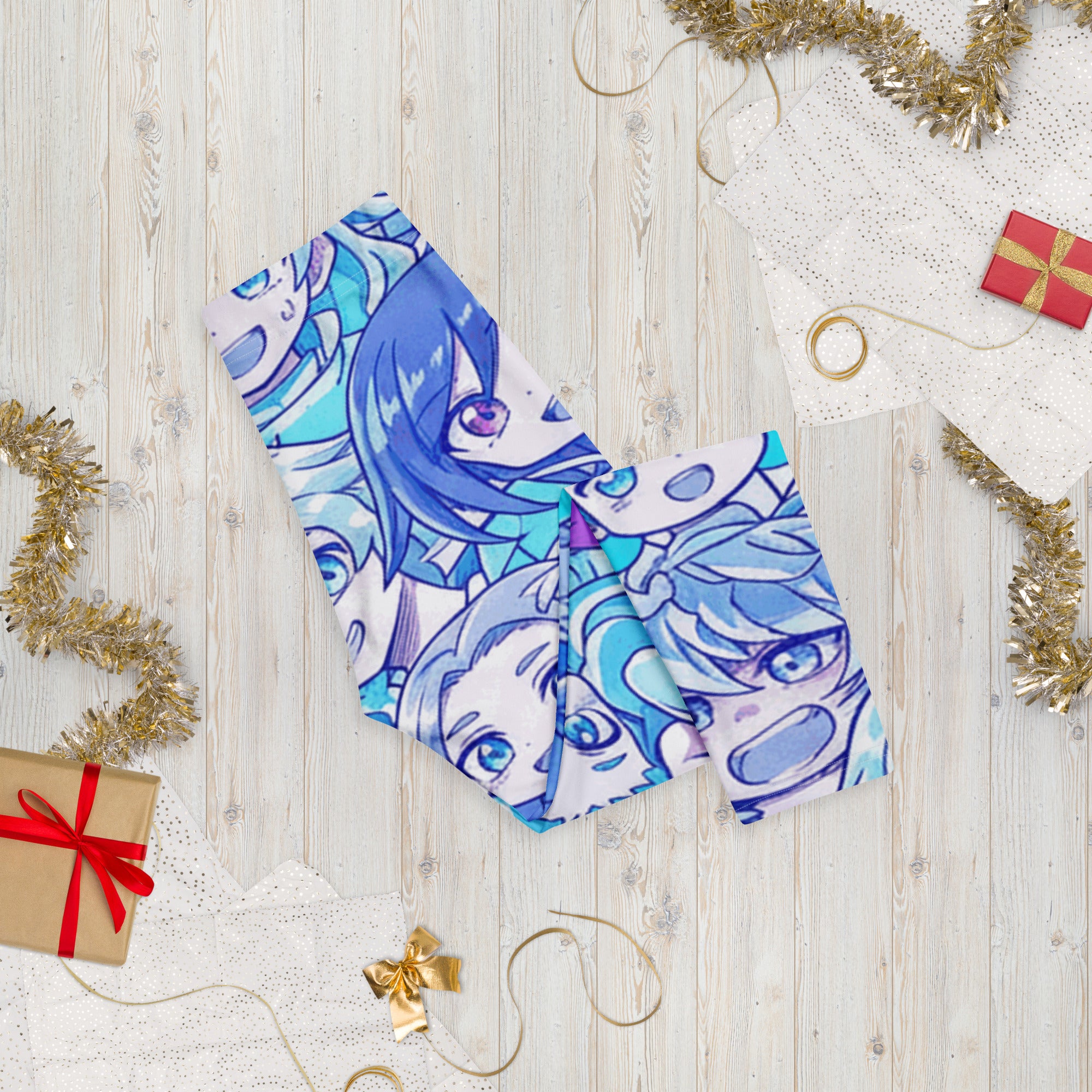 Anime Ice Kingdom Capri Leggings | GearBunch