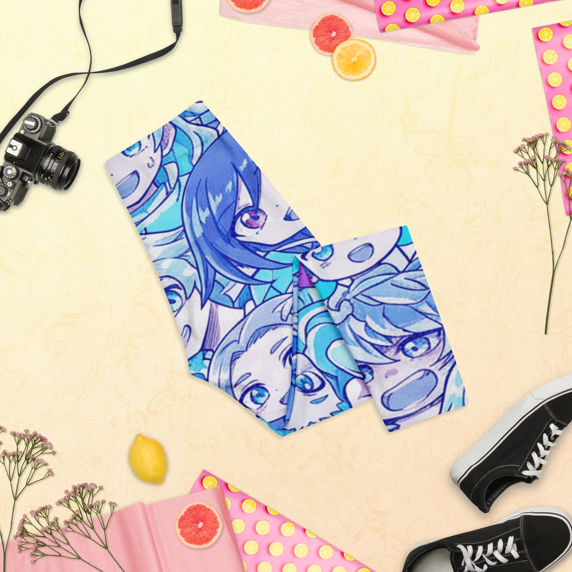 Anime Ice Kingdom Capri Leggings | GearBunch