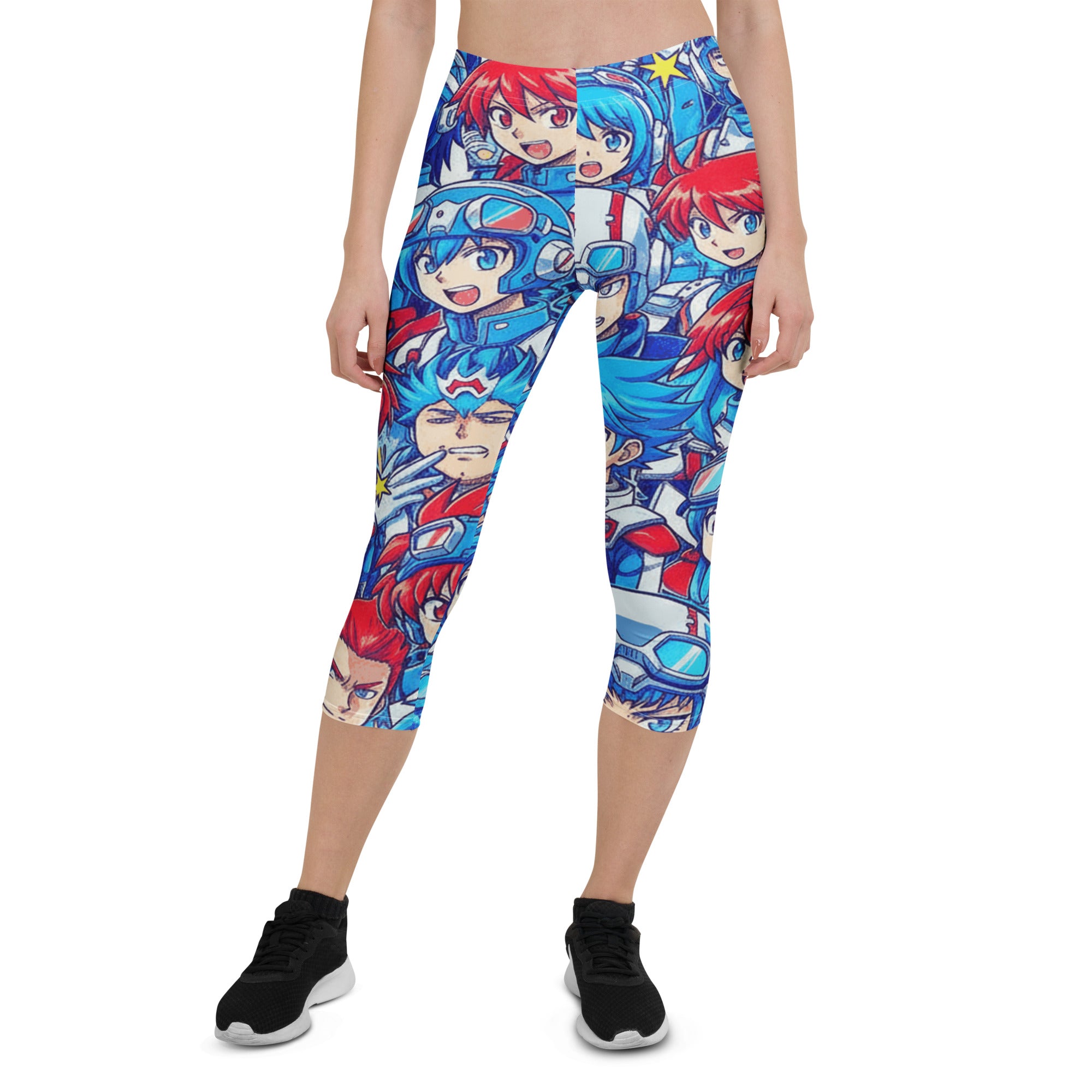 Anime Mecha Pilot Capri Leggings | GearBunch