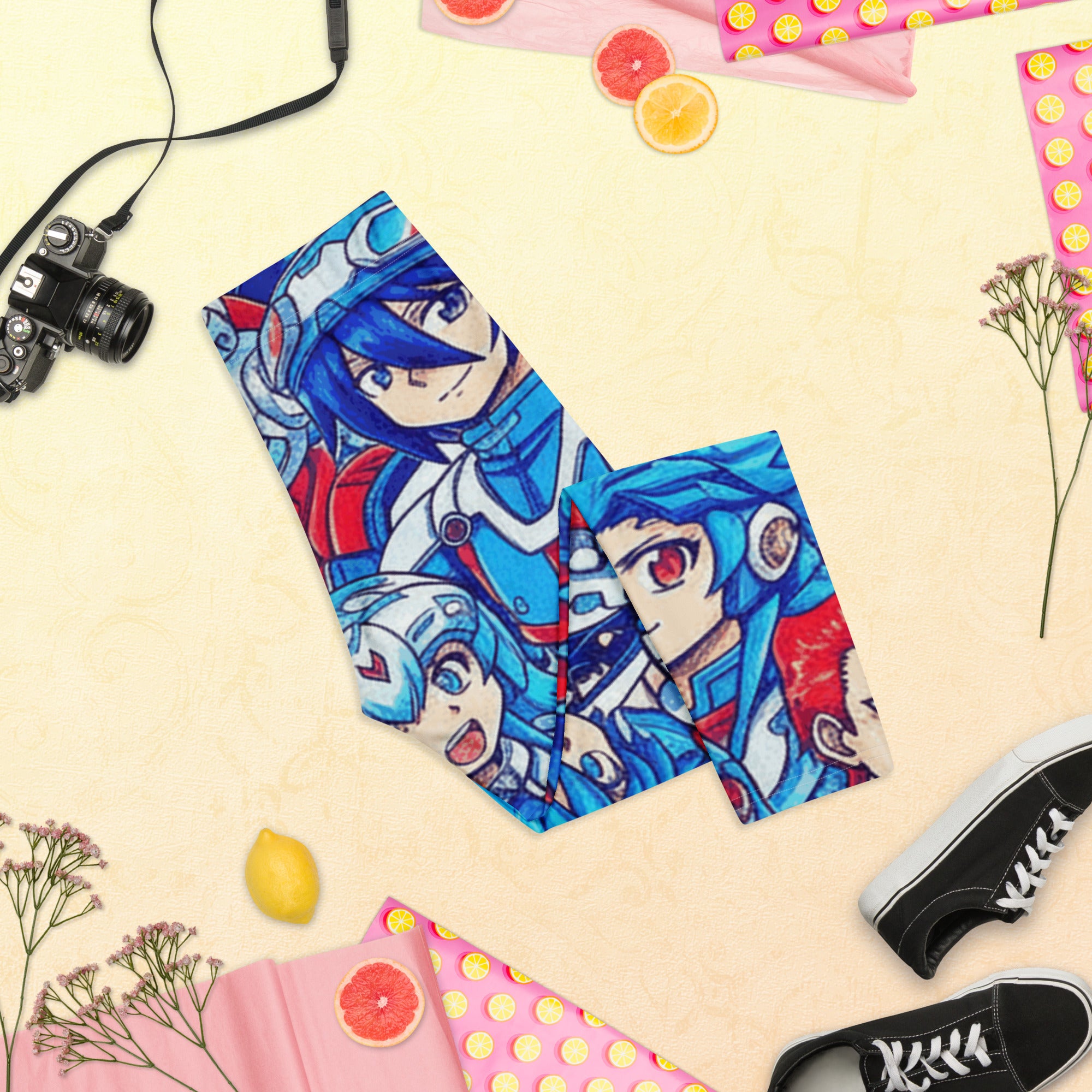 Anime Mecha Pilot Capri Leggings | GearBunch