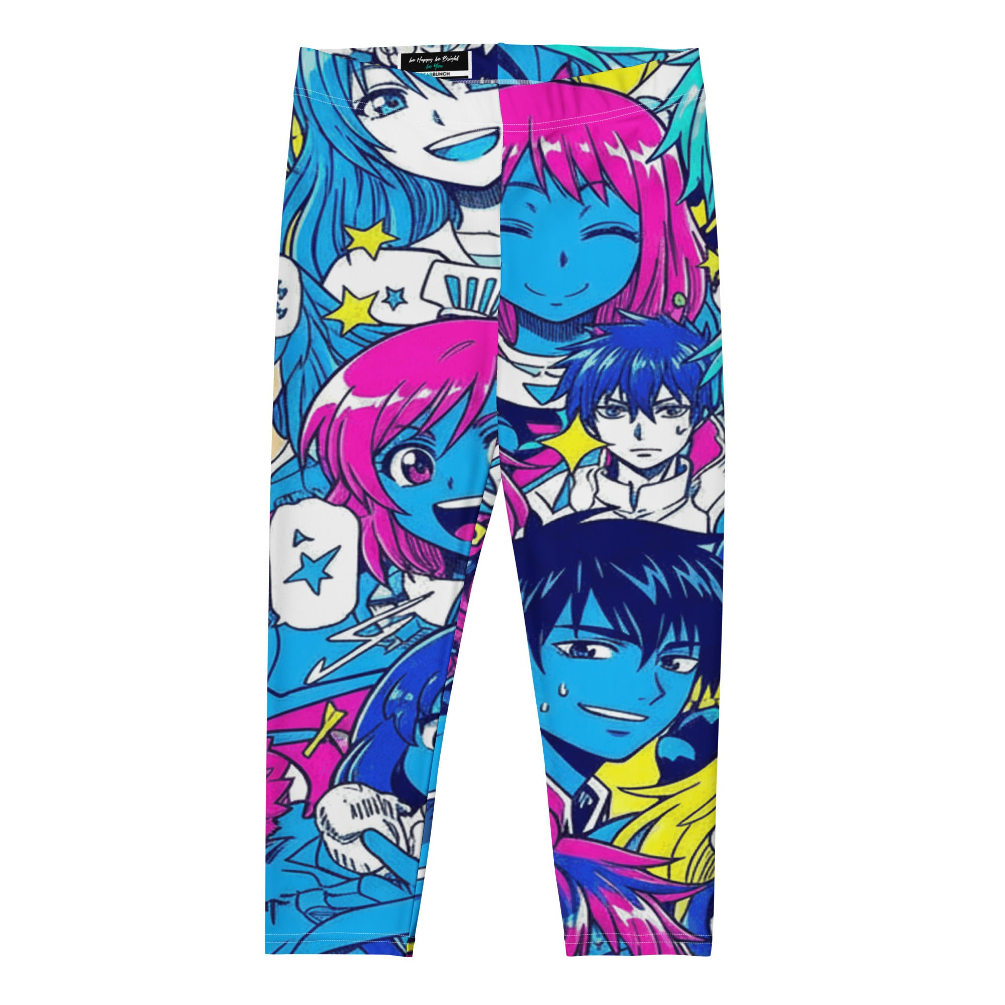 Anime Collage Neon Tokyo Capri Leggings | GearBunch