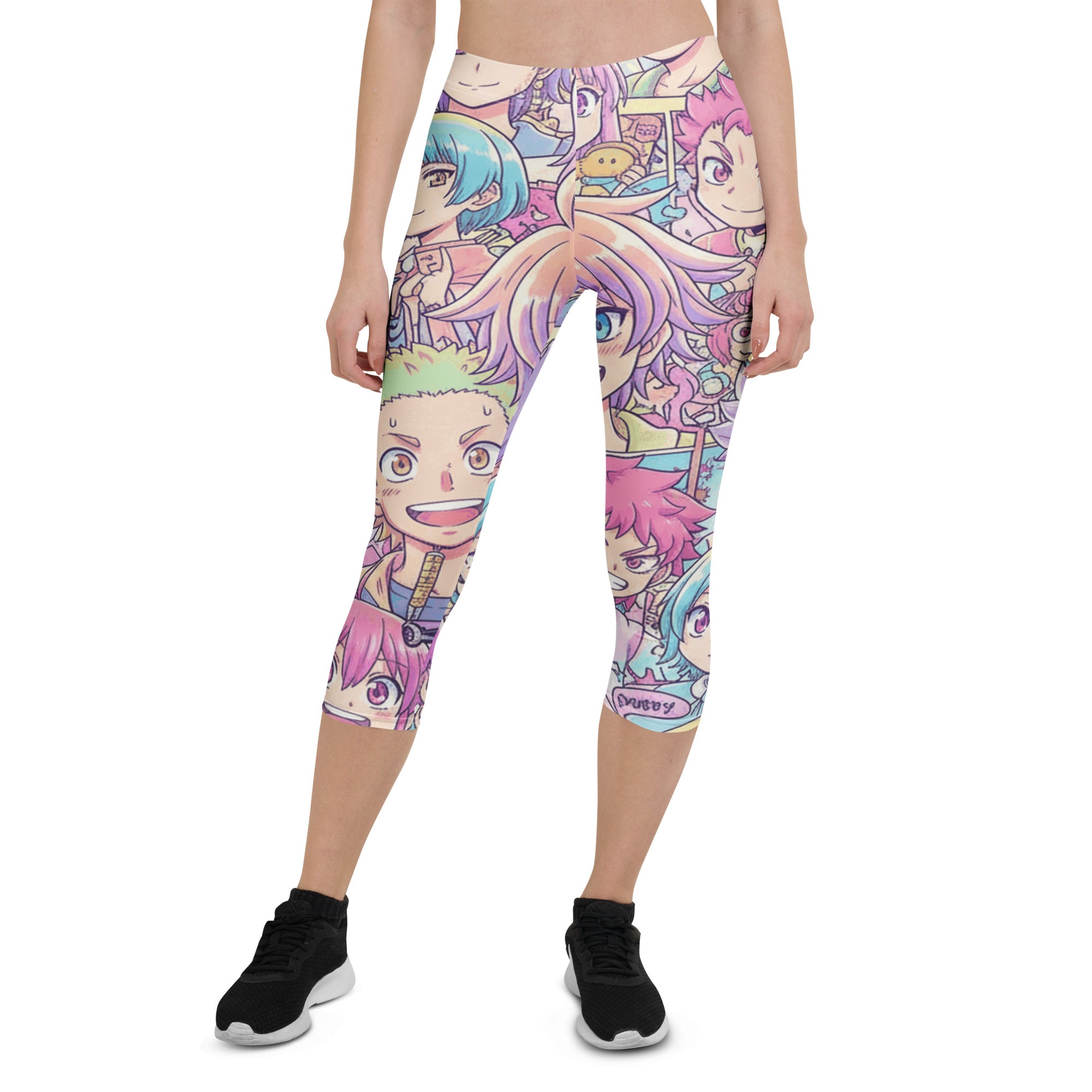 Anime Pastel Dream Capri Leggings | GearBunch