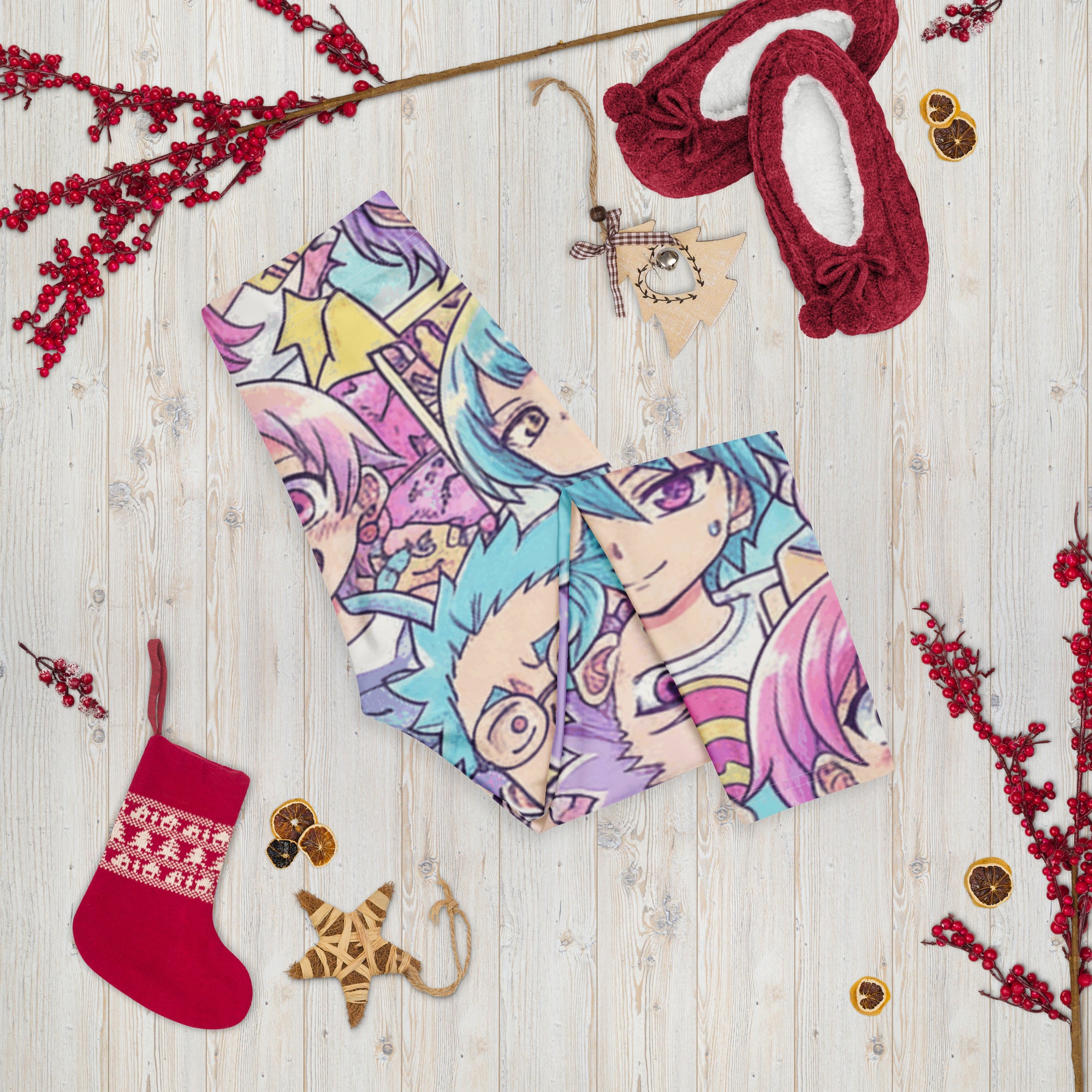 Anime Pastel Dream Capri Leggings | GearBunch