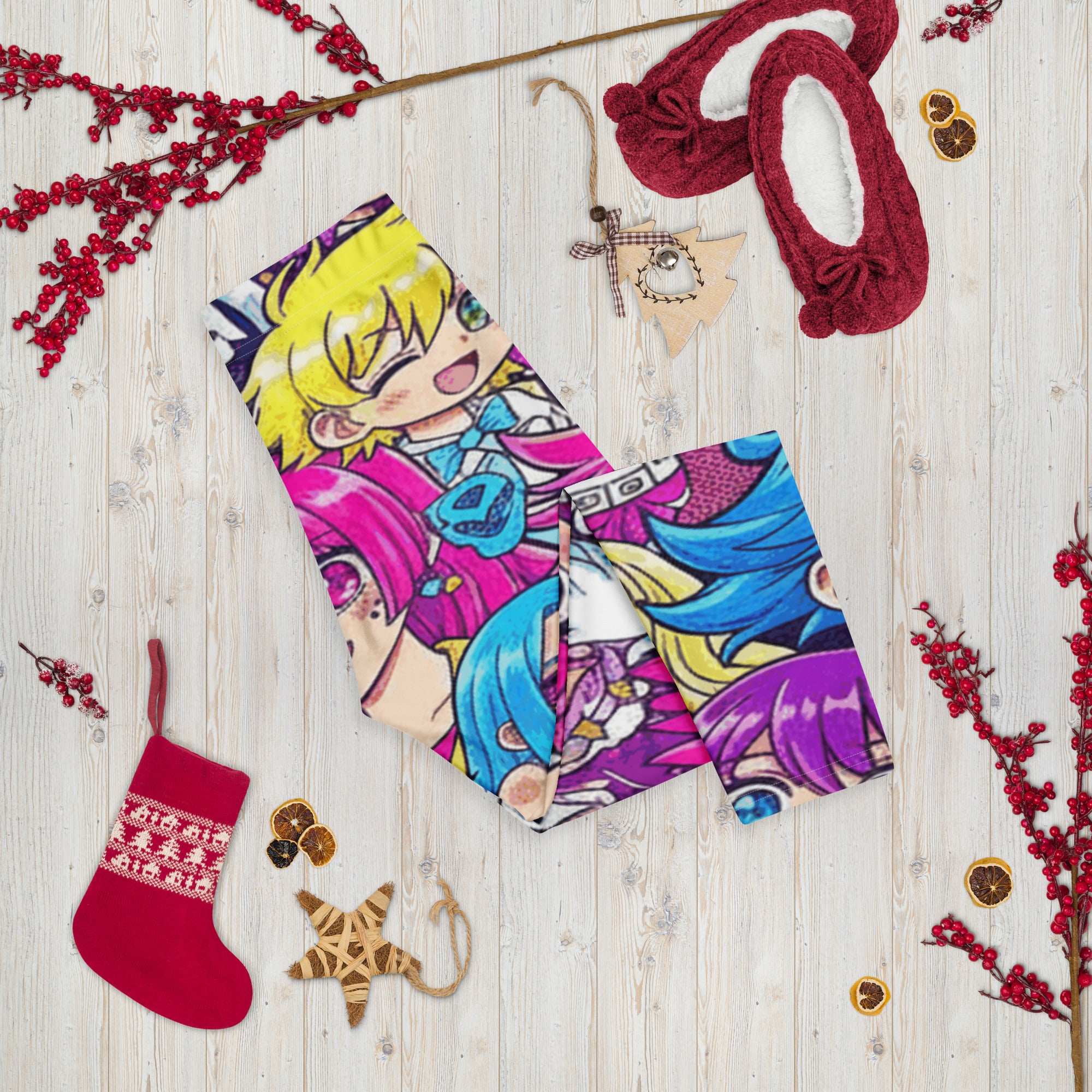 Anime Collage Pop Idol Capri Leggings | GearBunch