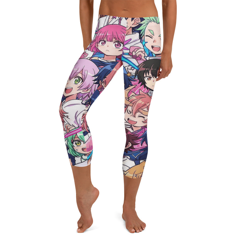 Anime Sakura School Capri Leggings | GearBunch
