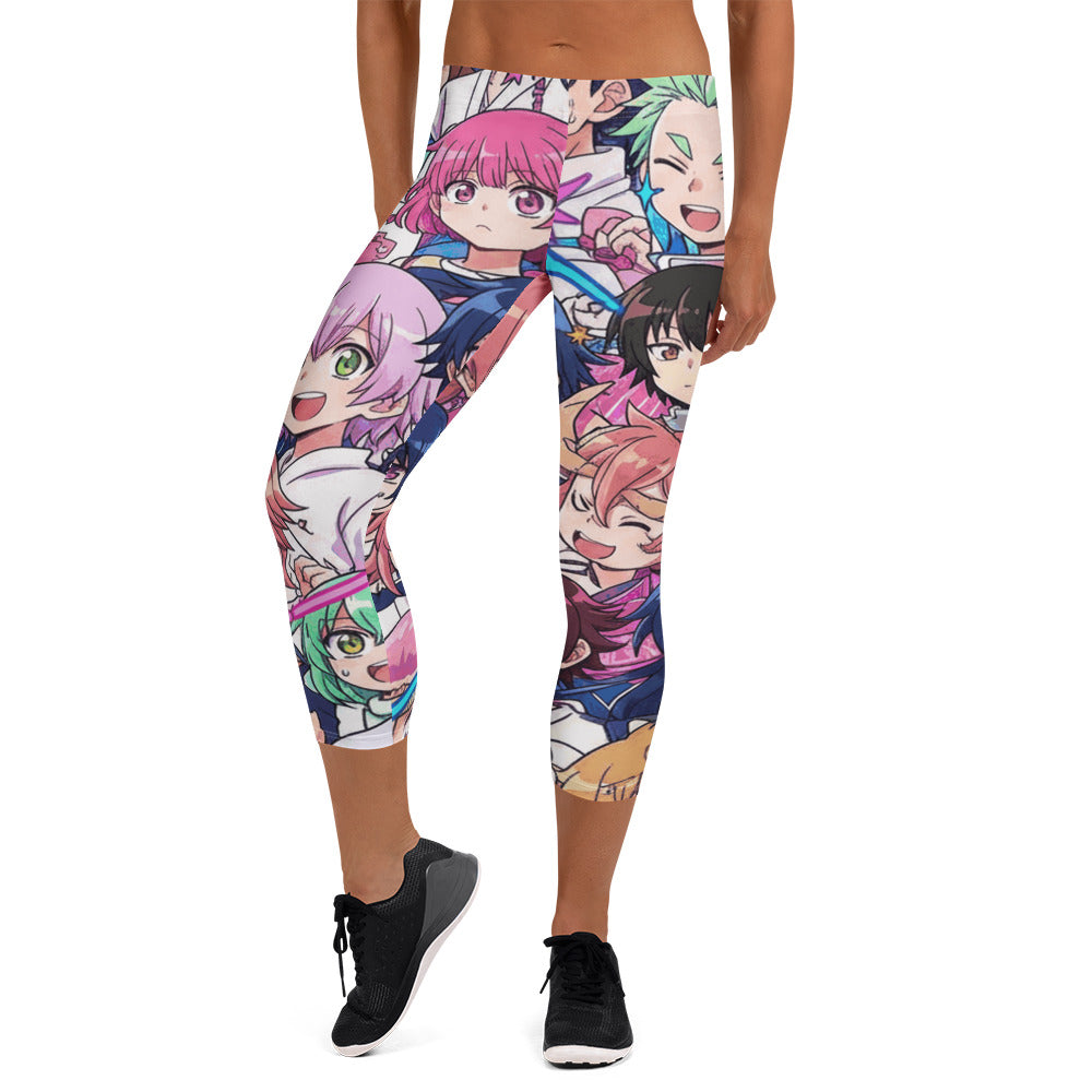Anime Sakura School Capri Leggings | GearBunch