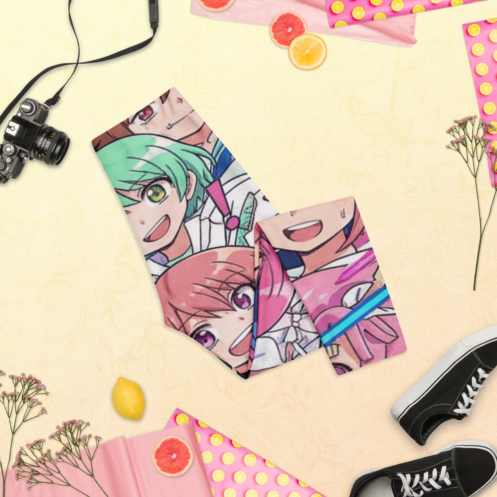 Anime Sakura School Capri Leggings | GearBunch
