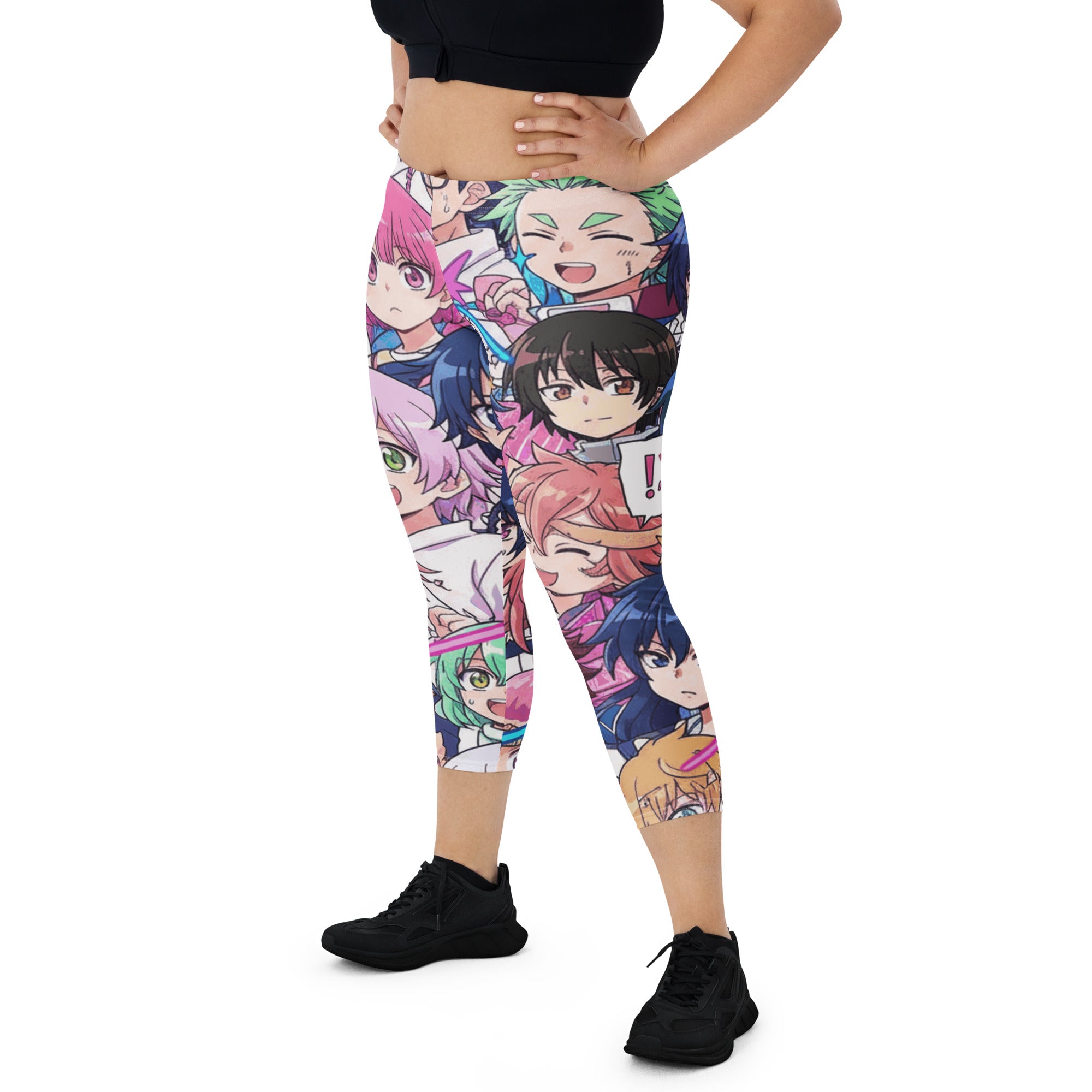 Anime Sakura School Capri Leggings | GearBunch