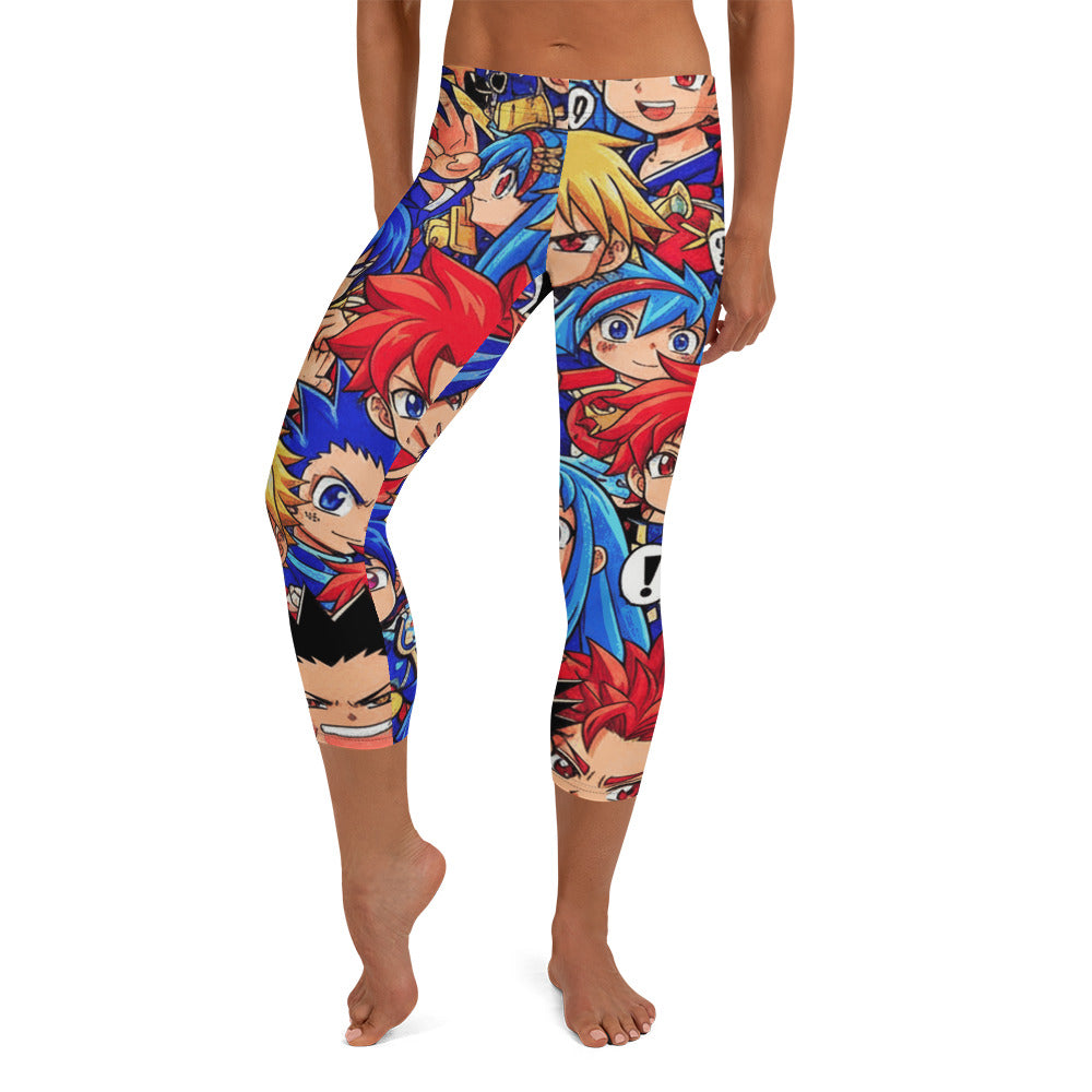 Anime Street Fighter Capri Leggings | GearBunch