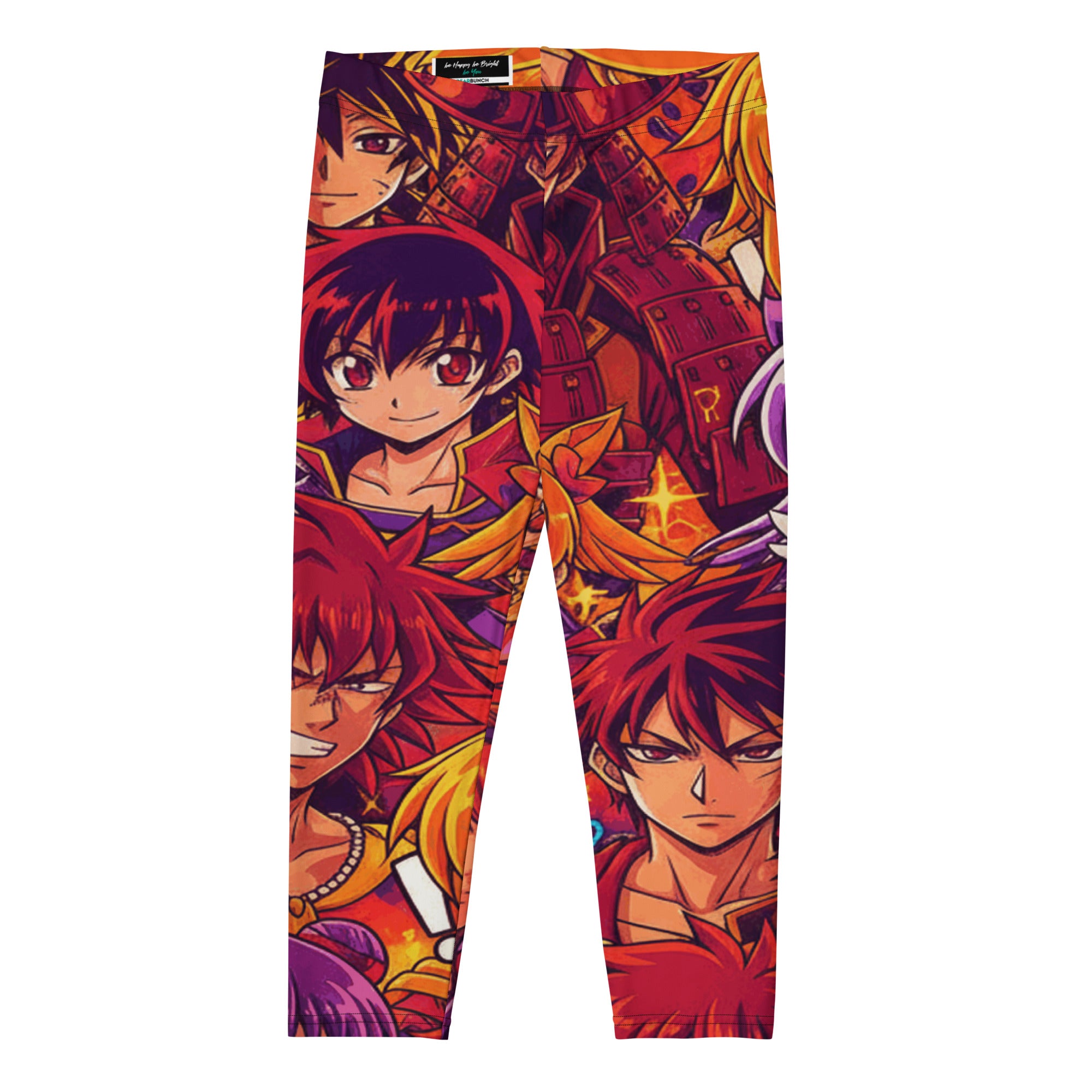 Anime Collage Sunset Samurai Capri Leggings | GearBunch