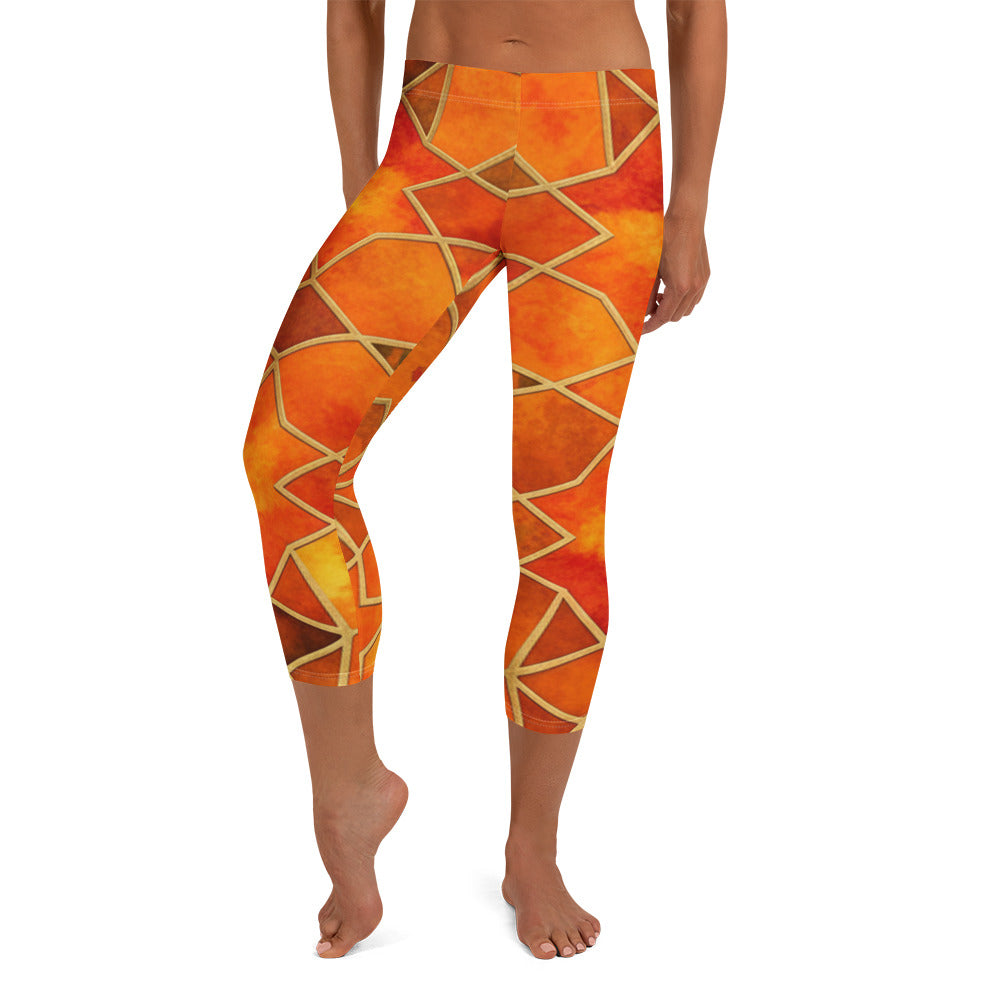 Autumn Spice Capri Leggings | GearBunch
