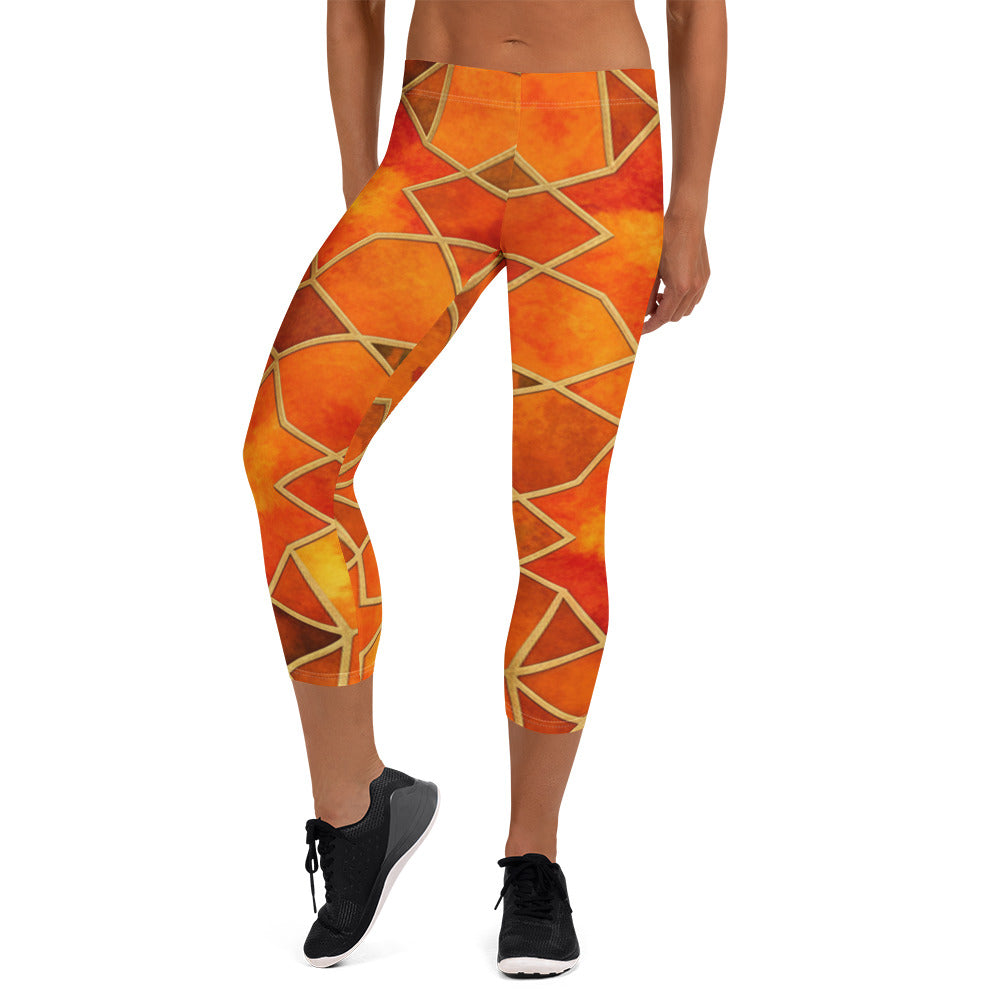 Autumn Spice Capri Leggings | GearBunch