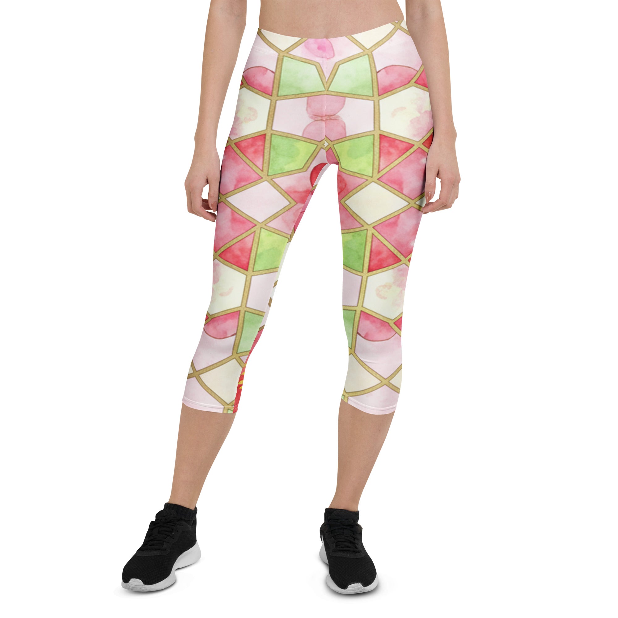Cherry Blossom Capri Leggings | GearBunch