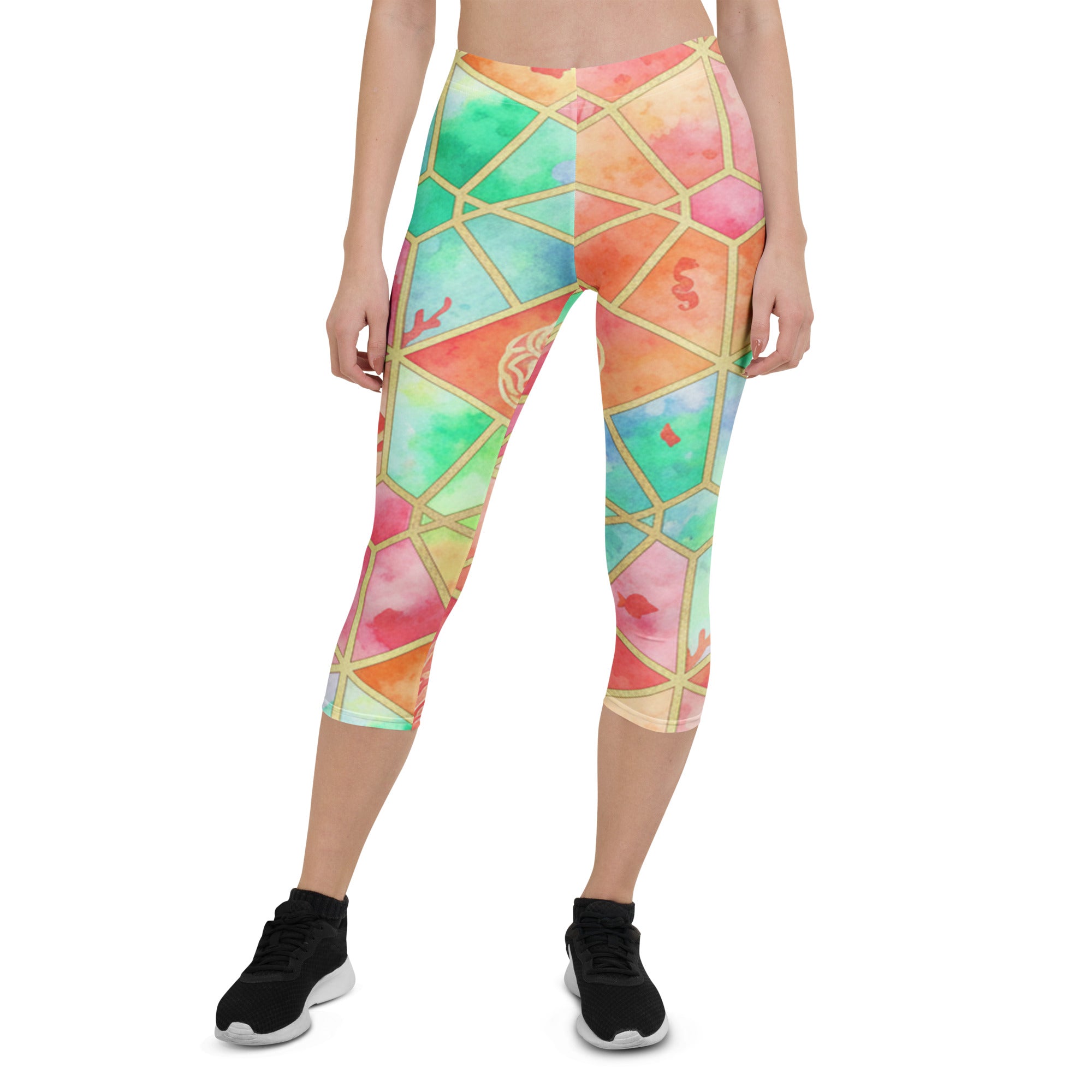 Coral Reef Capri Leggings | GearBunch