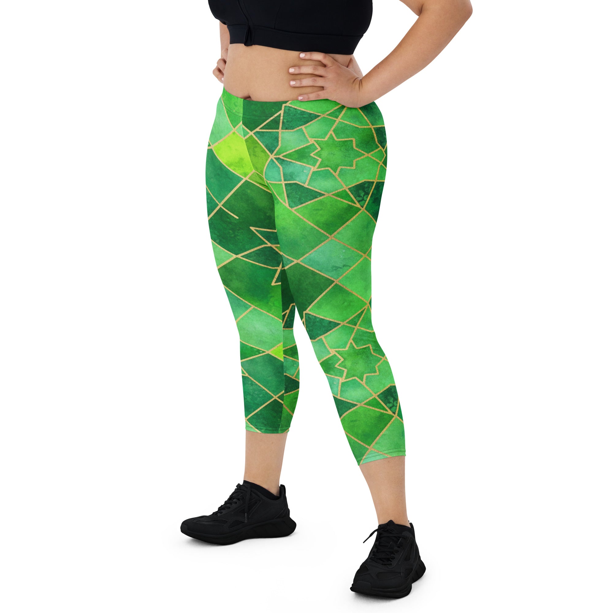 Emerald Jewel Capri Leggings | GearBunch