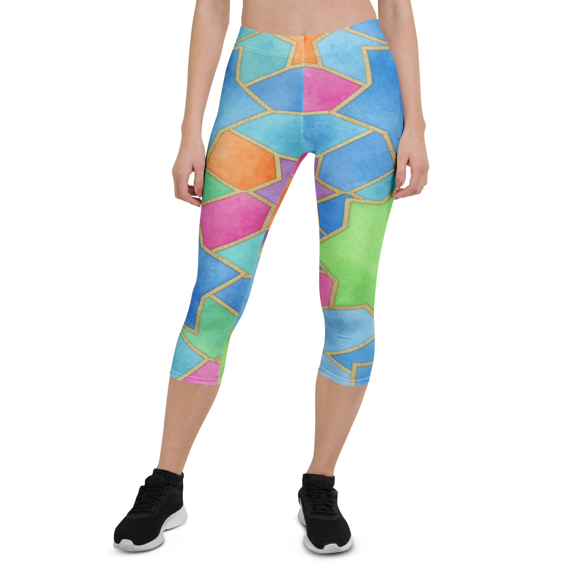 Arabic Festival Capri Leggings | GearBunch