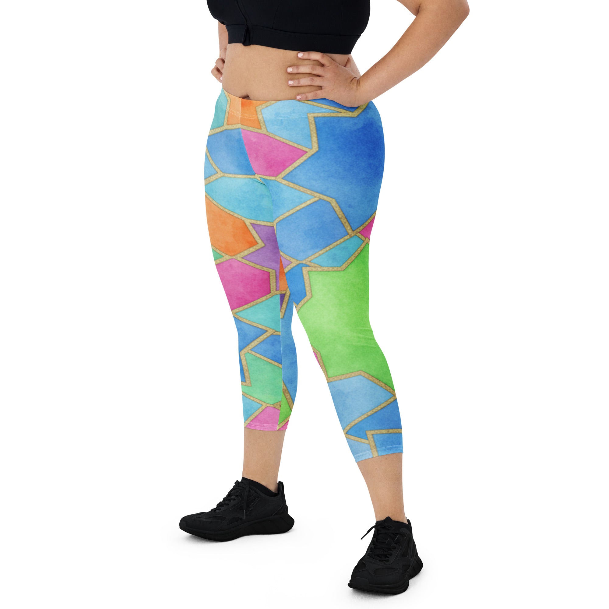 Arabic Festival Capri Leggings | GearBunch
