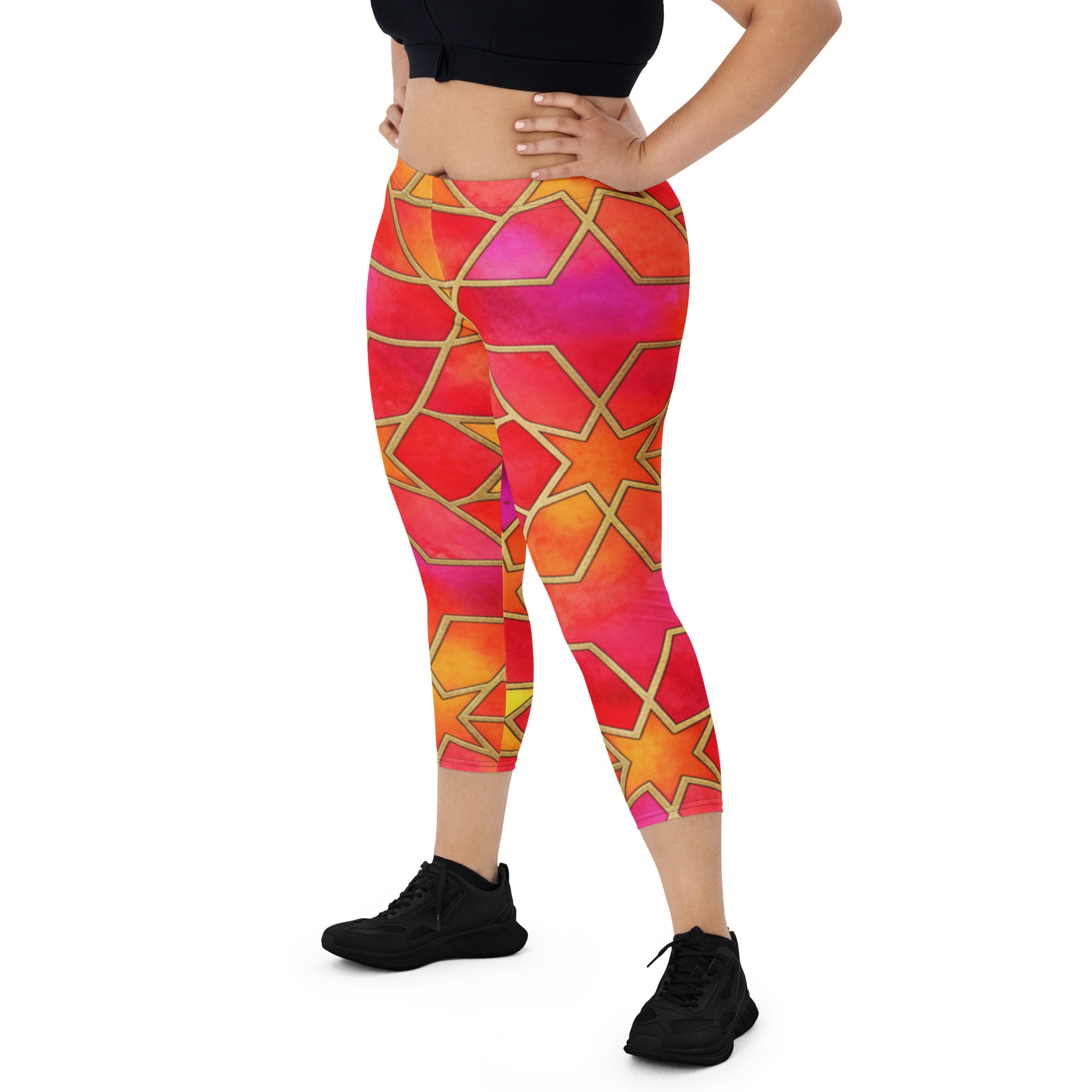 Fire Opal Capri Leggings | GearBunch