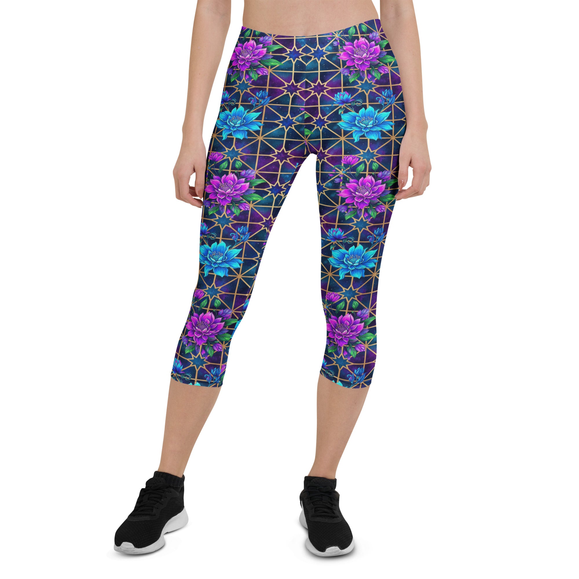 Midnight Galaxy Capri Leggings | GearBunch