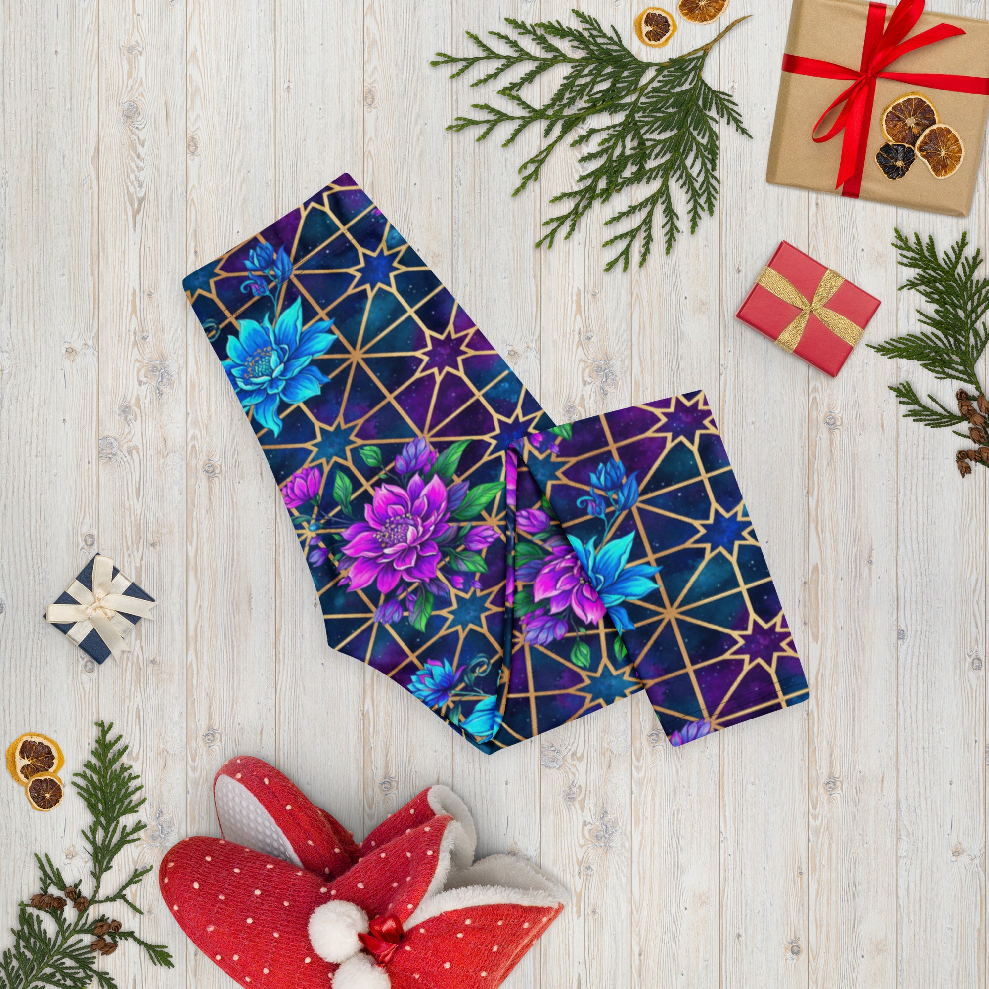 Midnight Galaxy Capri Leggings | GearBunch