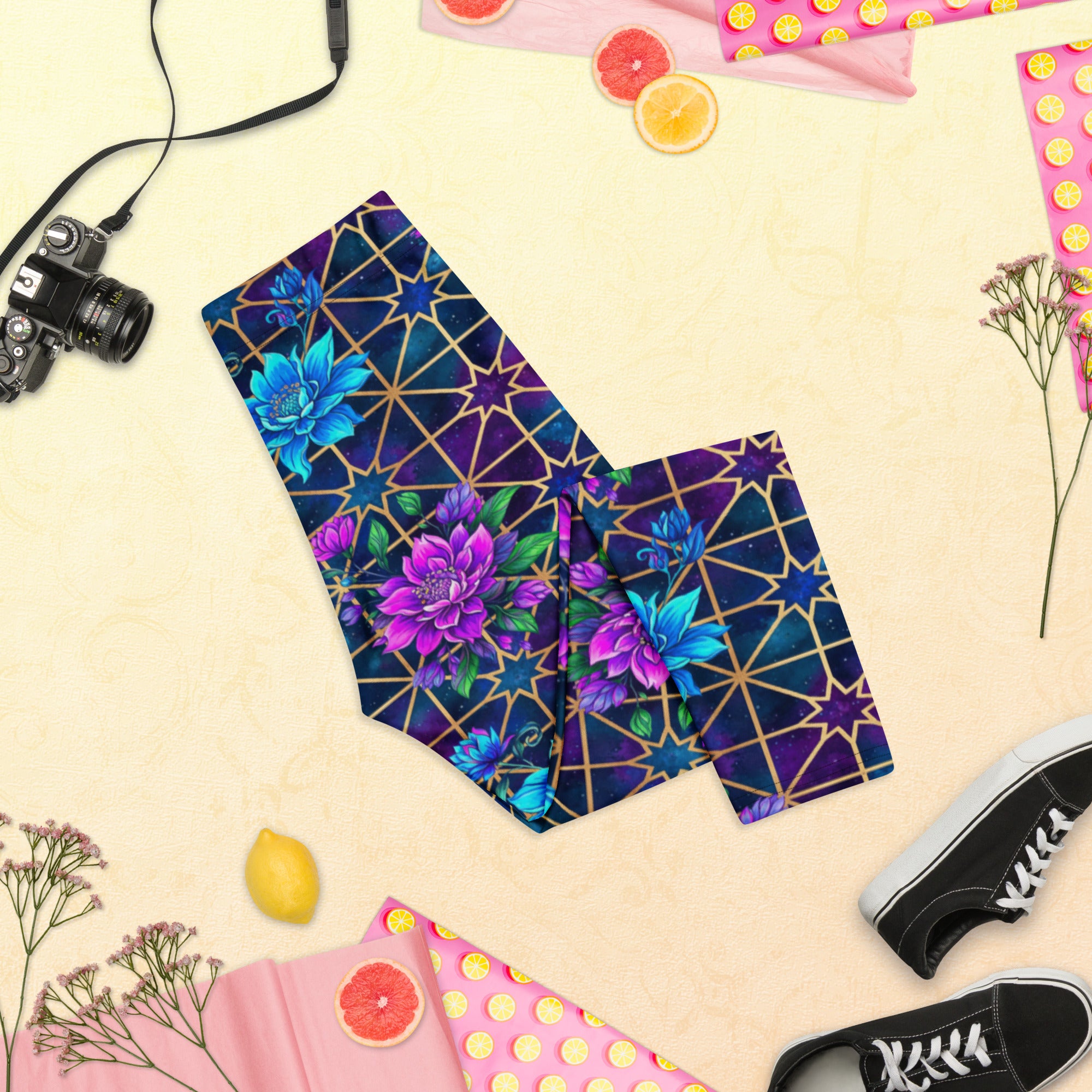Midnight Galaxy Capri Leggings | GearBunch