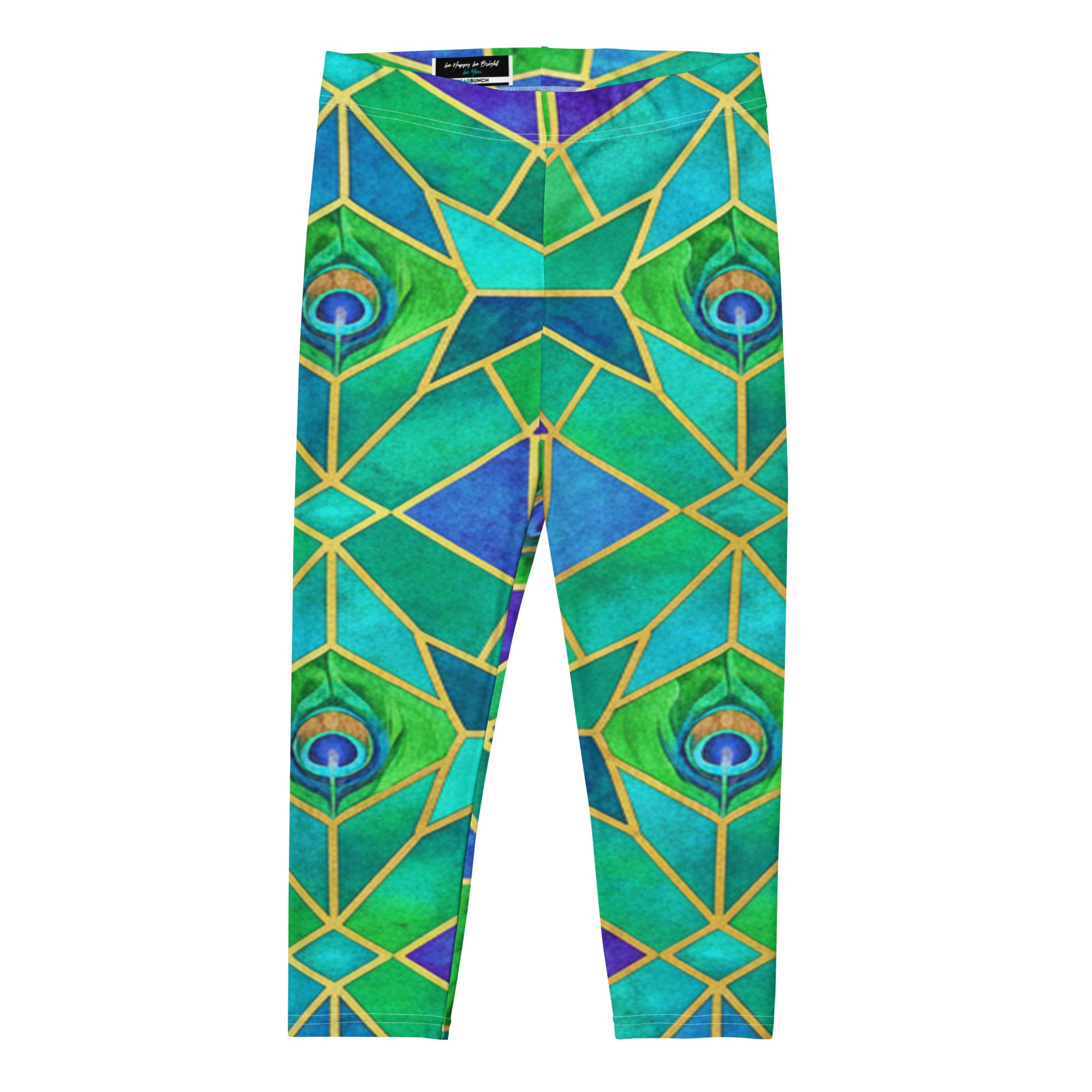 Peacock Plume Capri Leggings | GearBunch