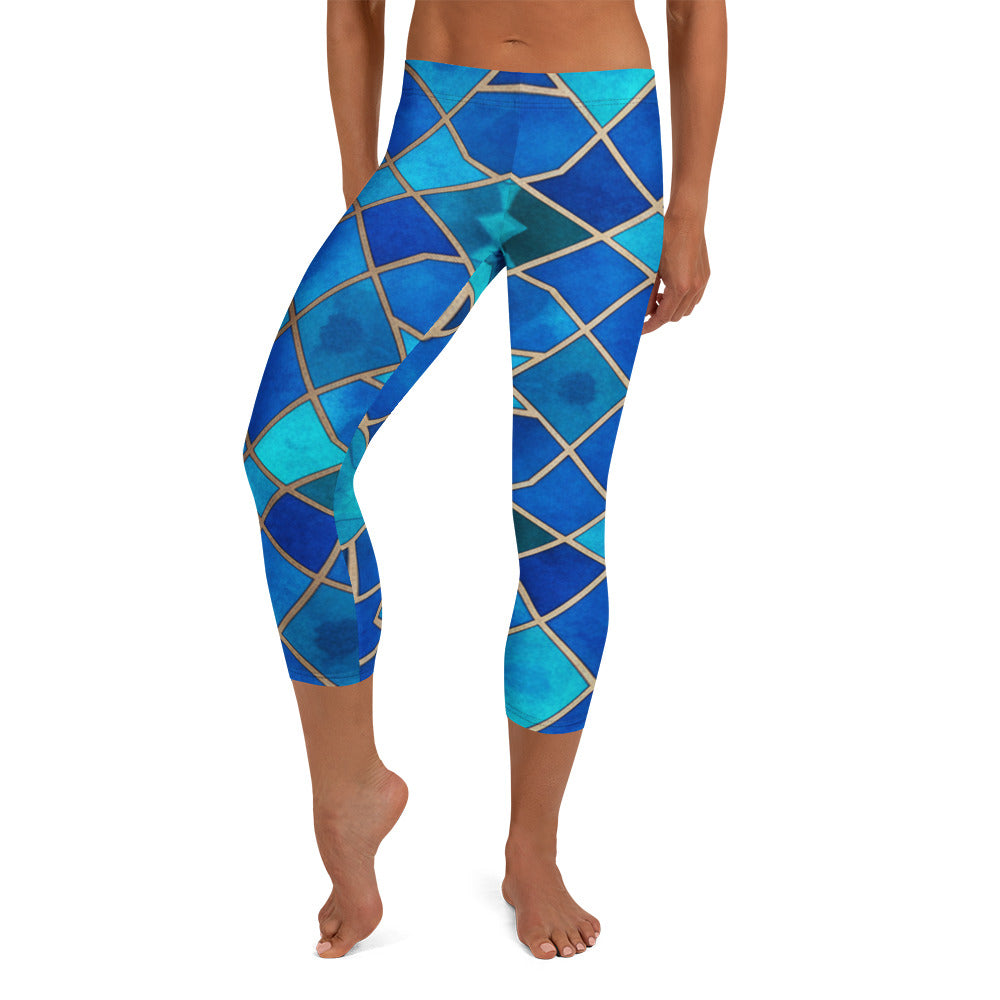Sapphire Bronze Capri Leggings | GearBunch