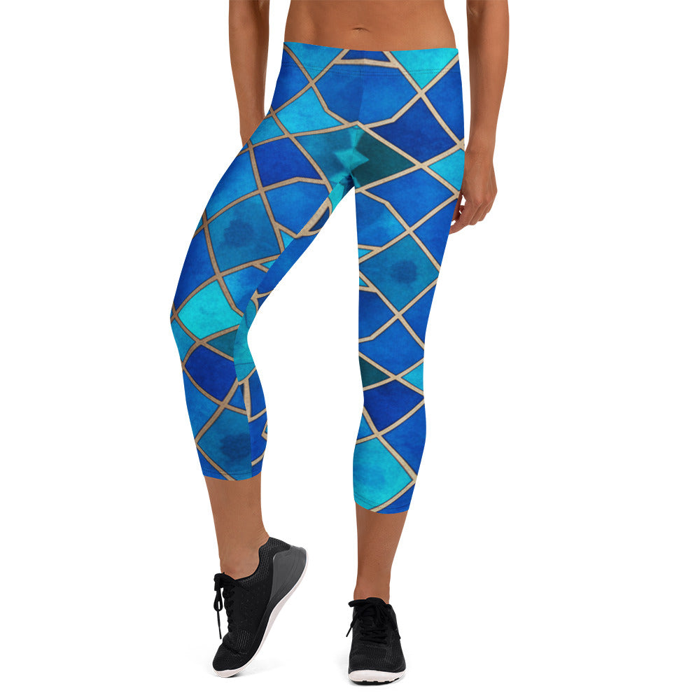 Sapphire Bronze Capri Leggings | GearBunch