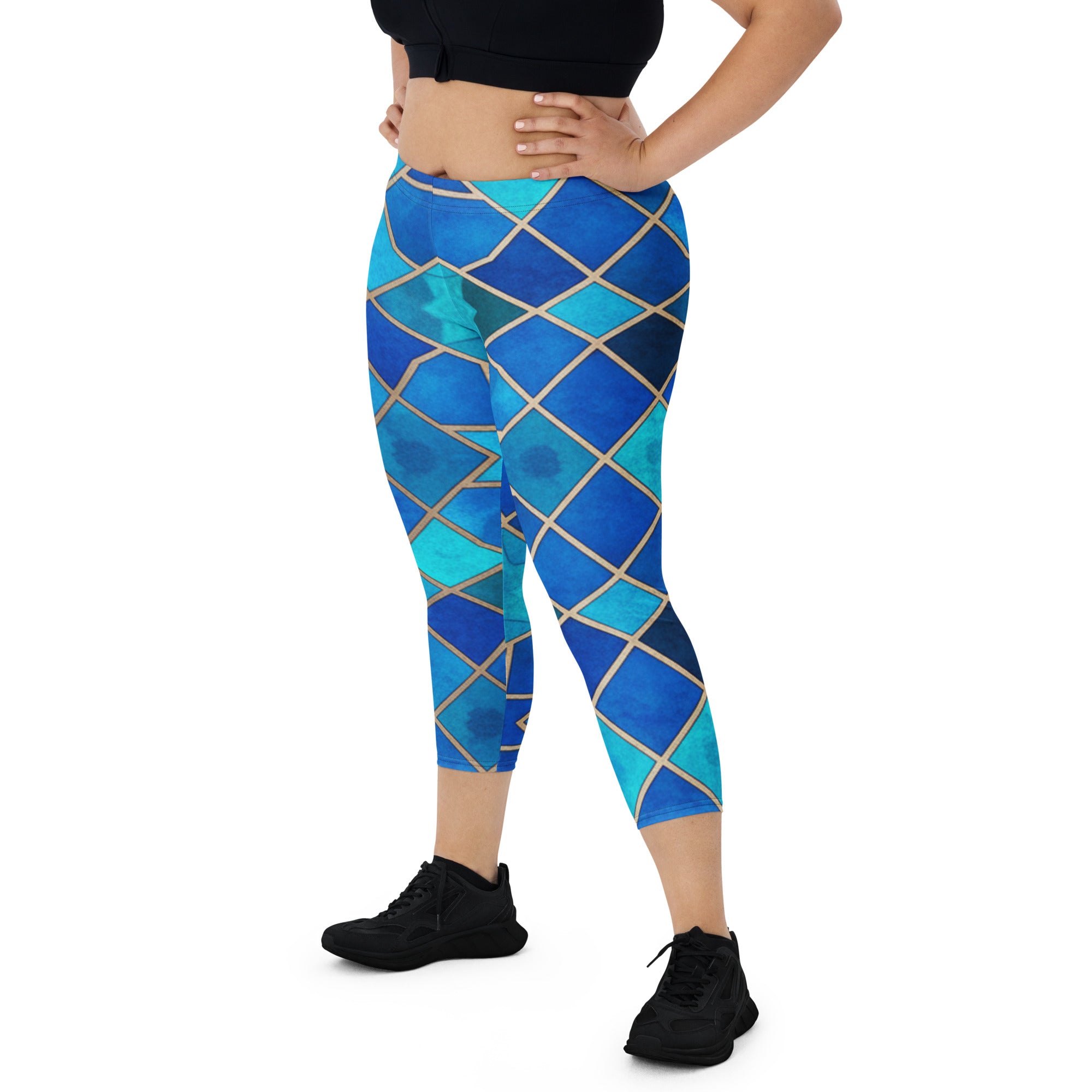 Sapphire Bronze Capri Leggings | GearBunch