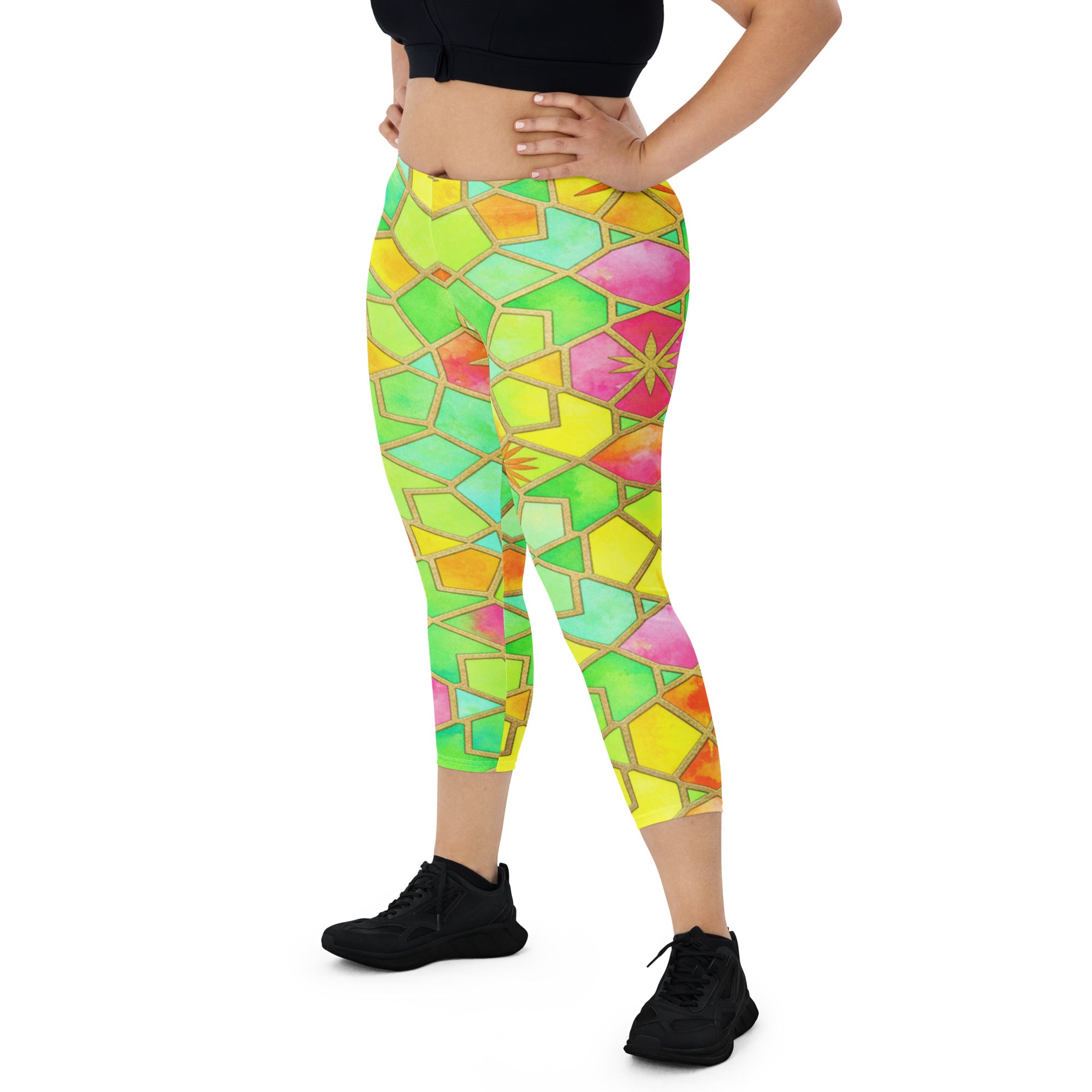 Tropical Punch Capri Leggings | GearBunch