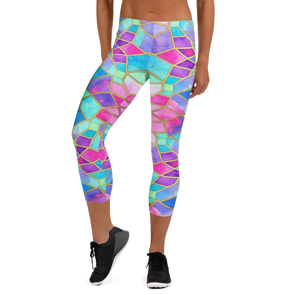 Violet Dream Capri Leggings | GearBunch