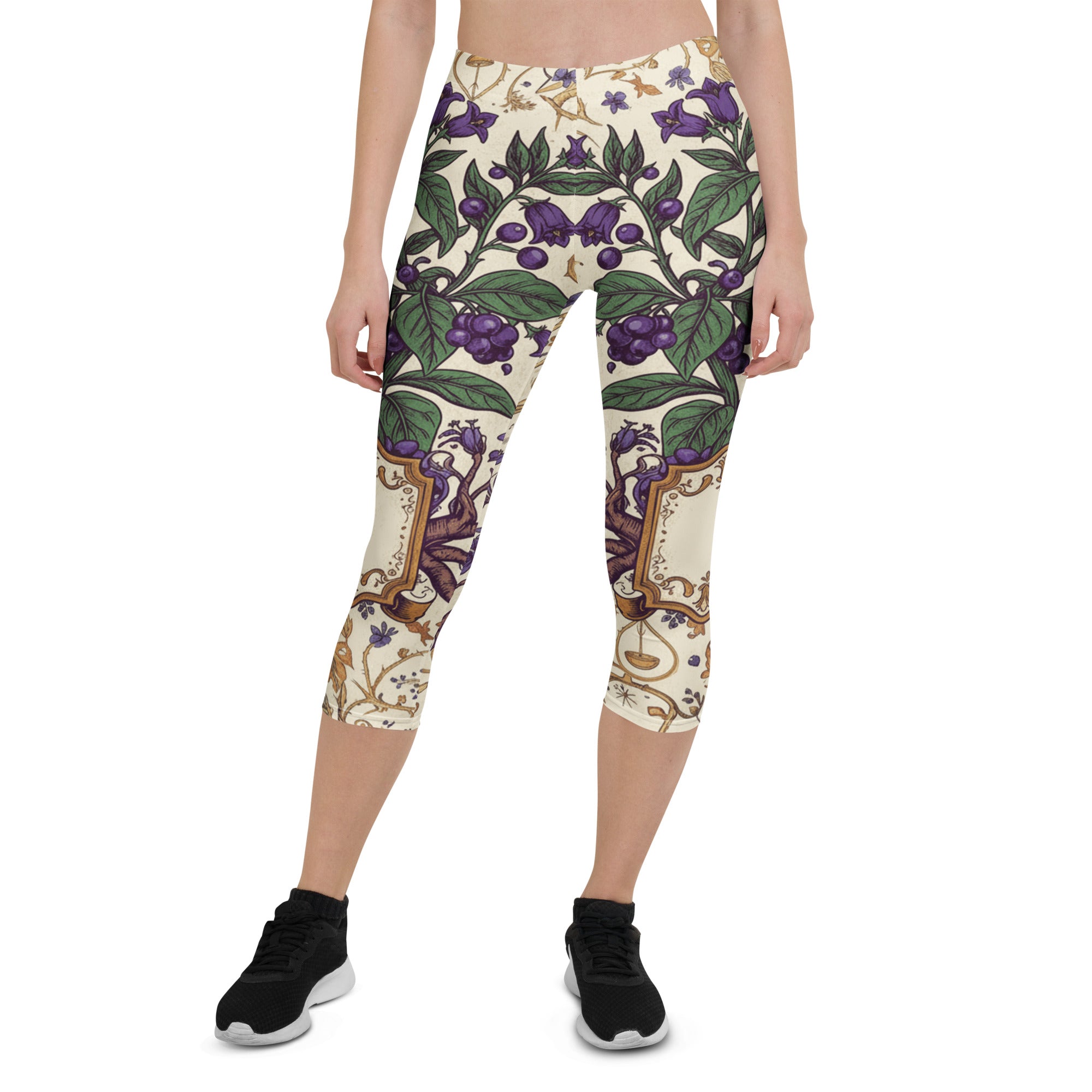 Belladonna Poison Garden Capri Leggings | GearBunch